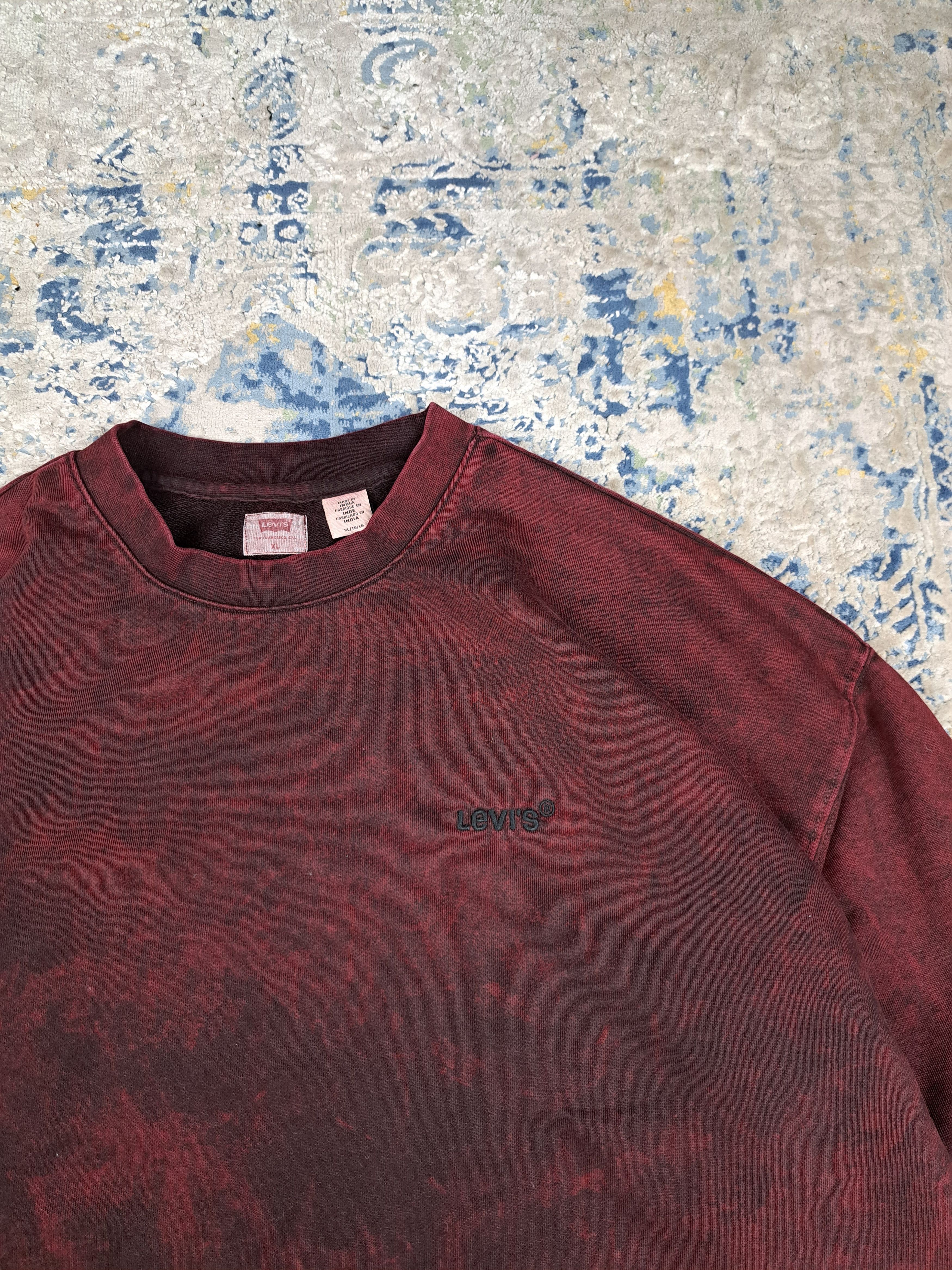 Levi's Levis Heavyweight Boxy Crewneck Garment Dyed Sweatshirt Size US XL / EU 56 / 4 - 2 Thumbnail