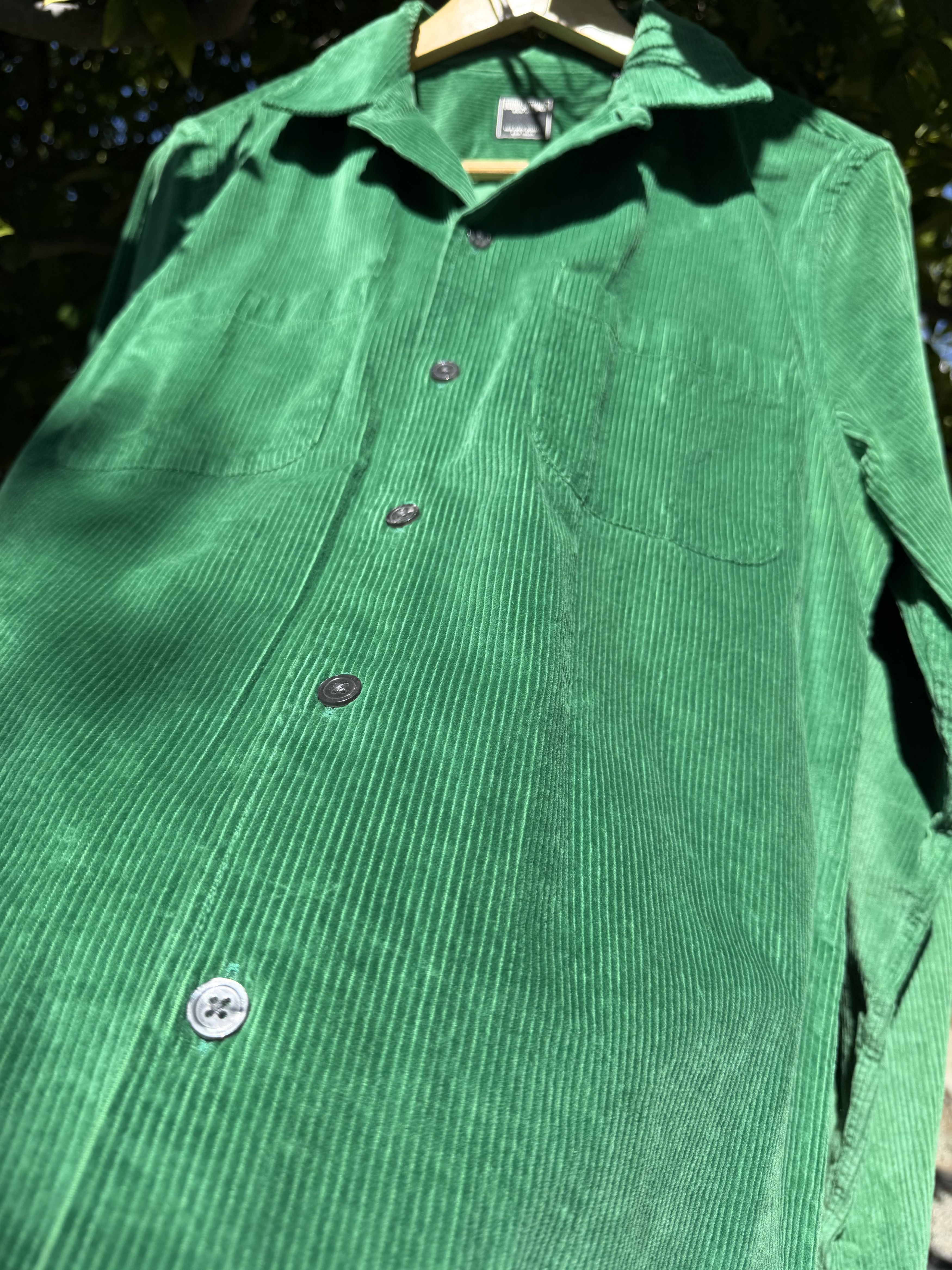 Todd Snyder Todd Snyder Emerald Green Corduroy Camp Collar Shirt Small Size US S / EU 44-46 / 1 - 6 Thumbnail