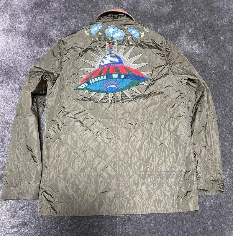 Gucci Gucci Army green flying saucer embroidery sandwich cotton Size US M / EU 48-50 / 2 - 9 Thumbnail