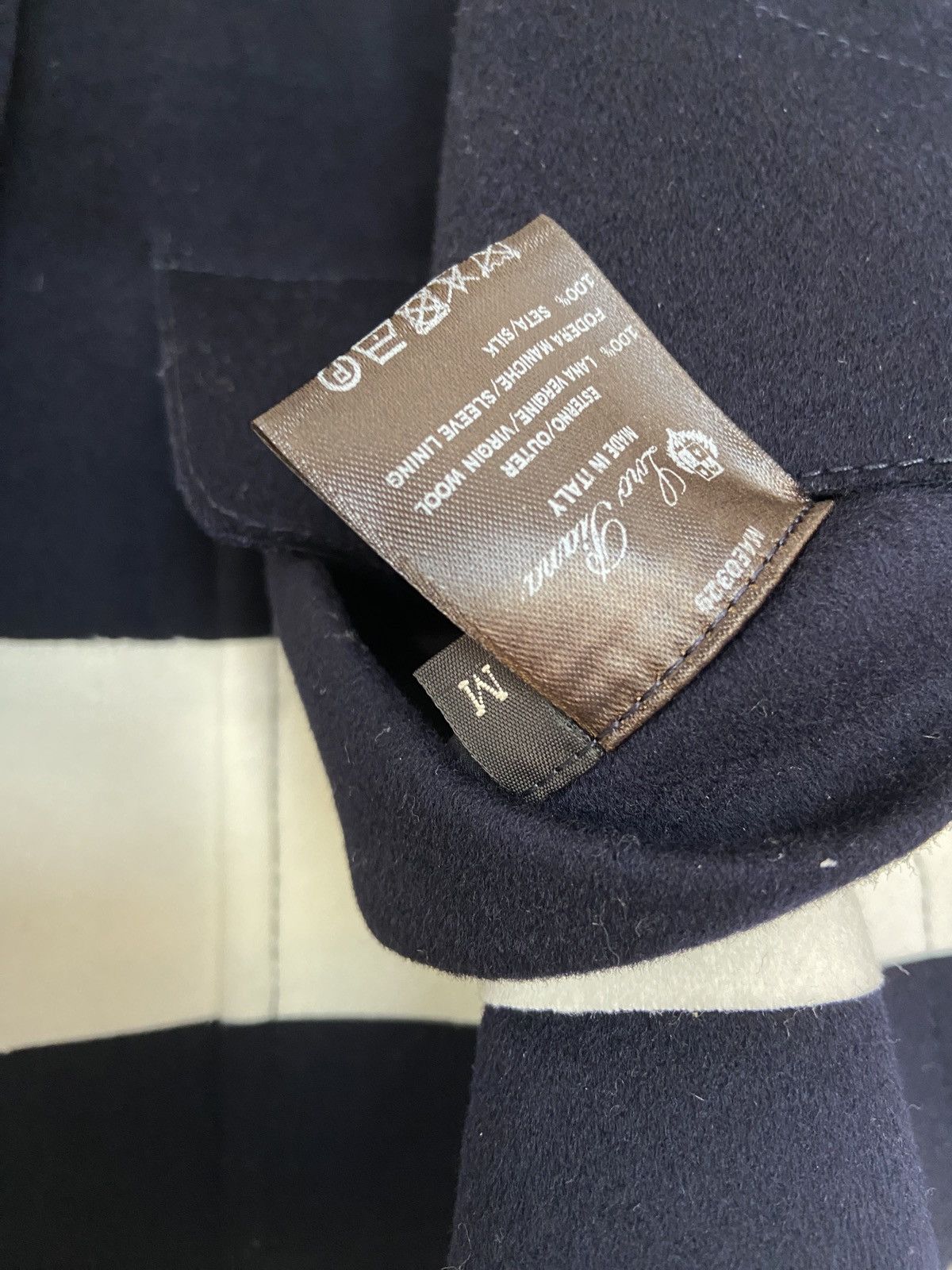Loro Piana Loro Piana Double Breasted Felt Coat Dark Blue Size M / US 6-8 / IT 42-44 - 6 Thumbnail