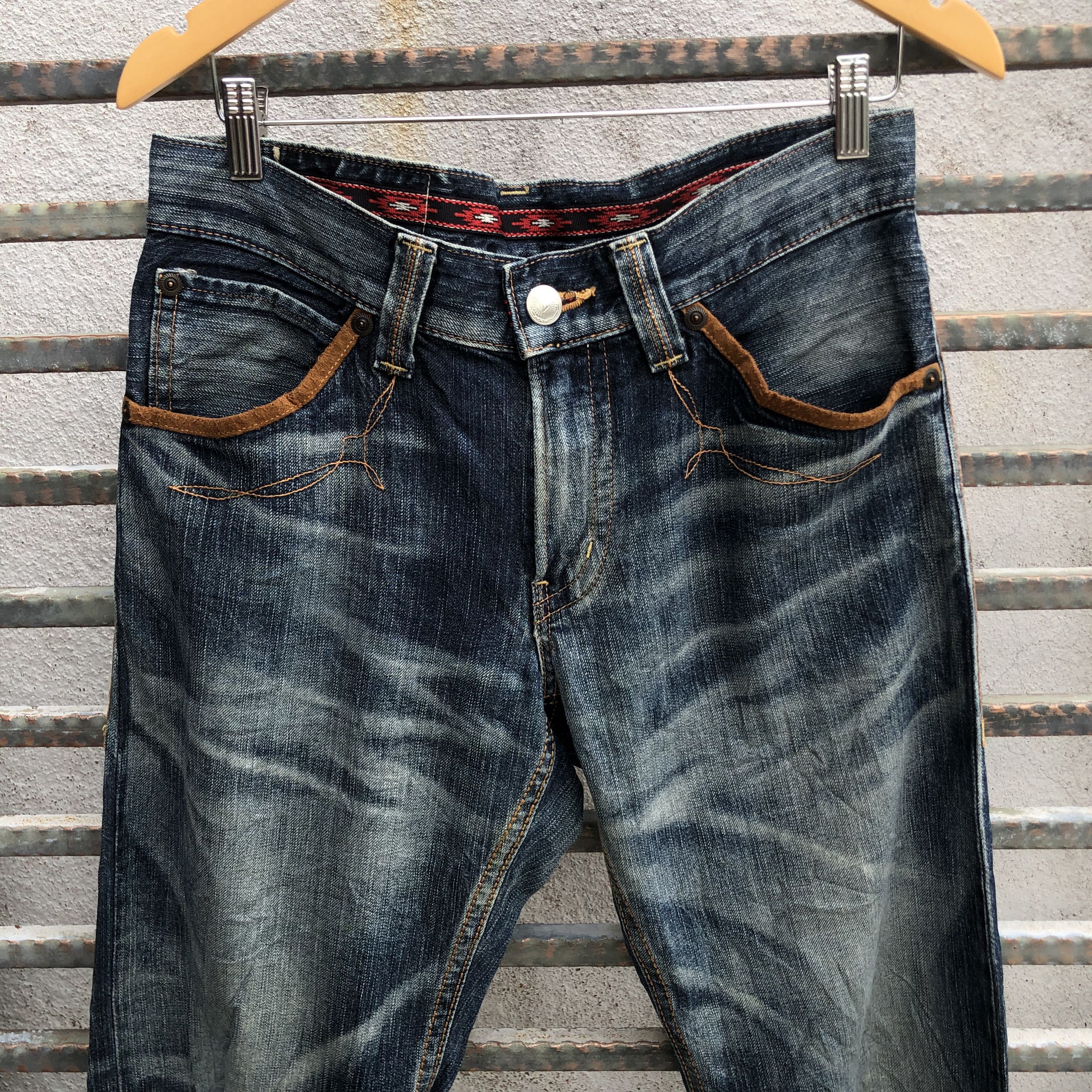 Edwin Edwin Exclusive Vintage Grunge Mudwash Honeycomb Distressed Size US 33 - 2 Thumbnail