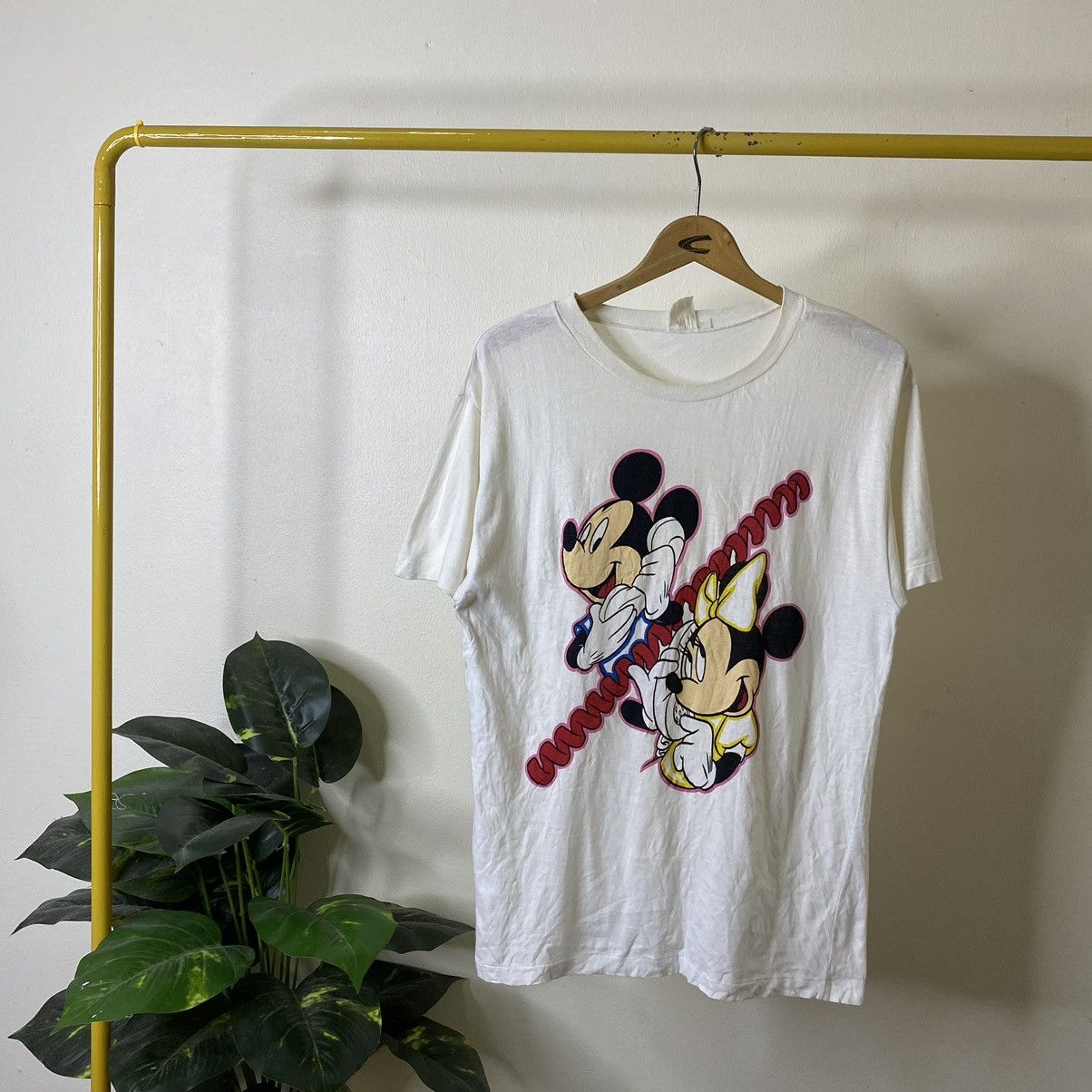 Disney Vintage 1990s Disney Mickey & Minnie Mouse Tee Size US M / EU 48-50 / 2 - 1 Thumbnail