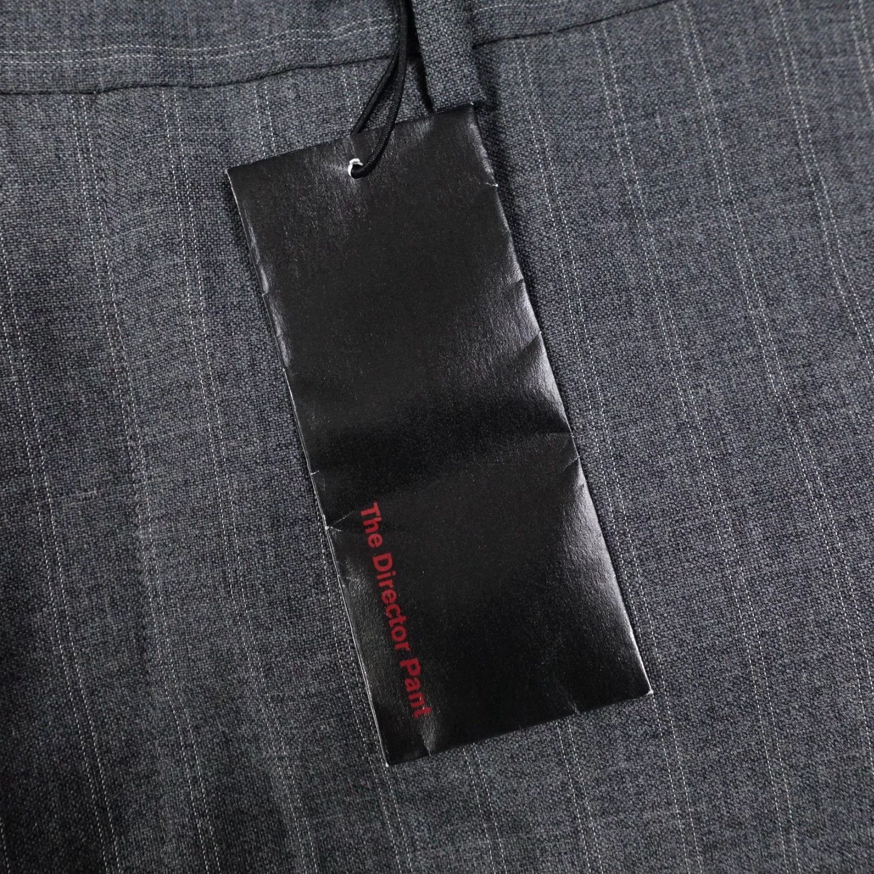 Express Express Director Pants Mens 36x32 Wool Pinstripe Dress Flat Front Waist 37 Size US 36 / EU 52 - 4 Thumbnail