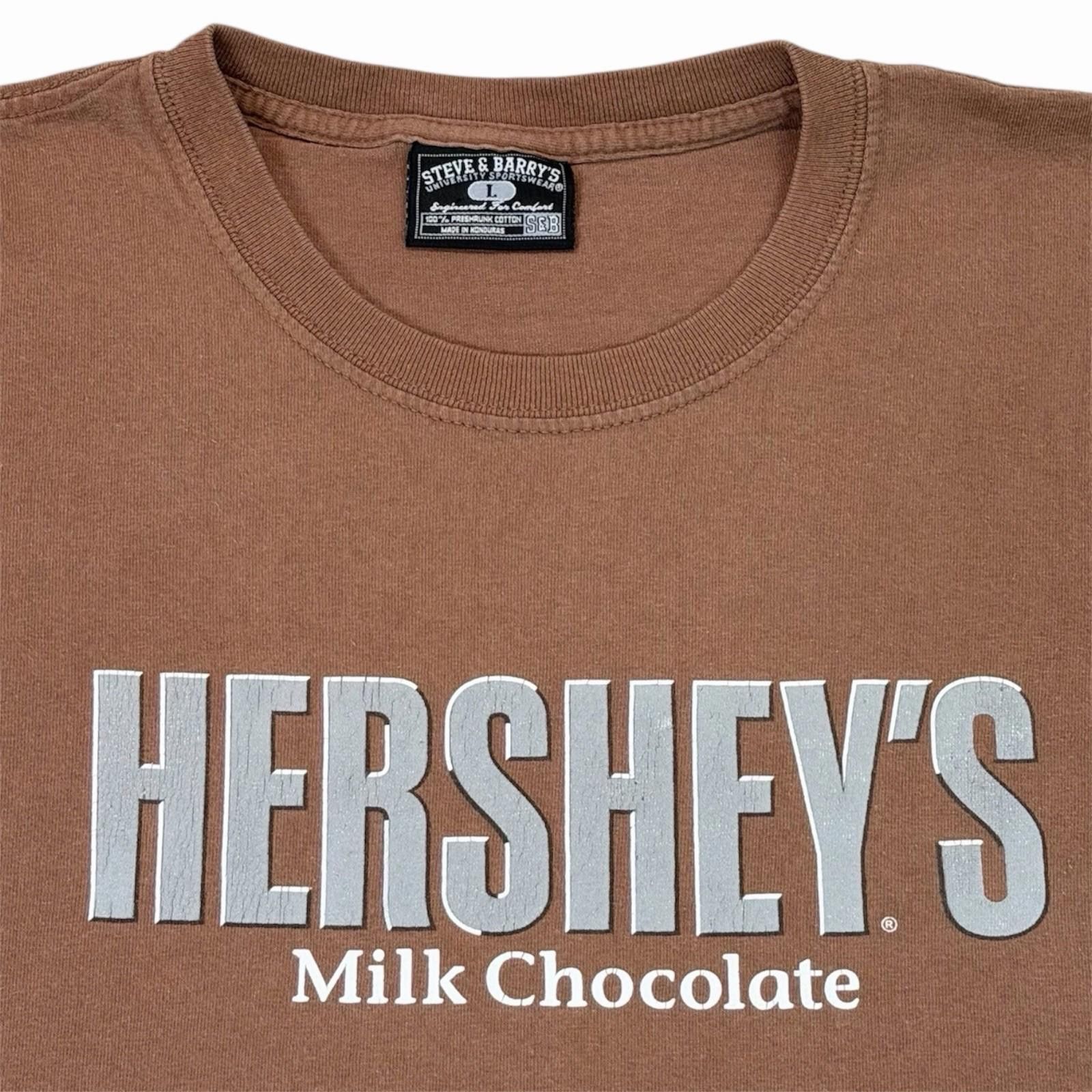 Steve And Barrys Y2K Hershey’s Milk Chocolate Logo Brown Candy Bar T-Shirt L Size US L / EU 52-54 / 3 - 2 Thumbnail
