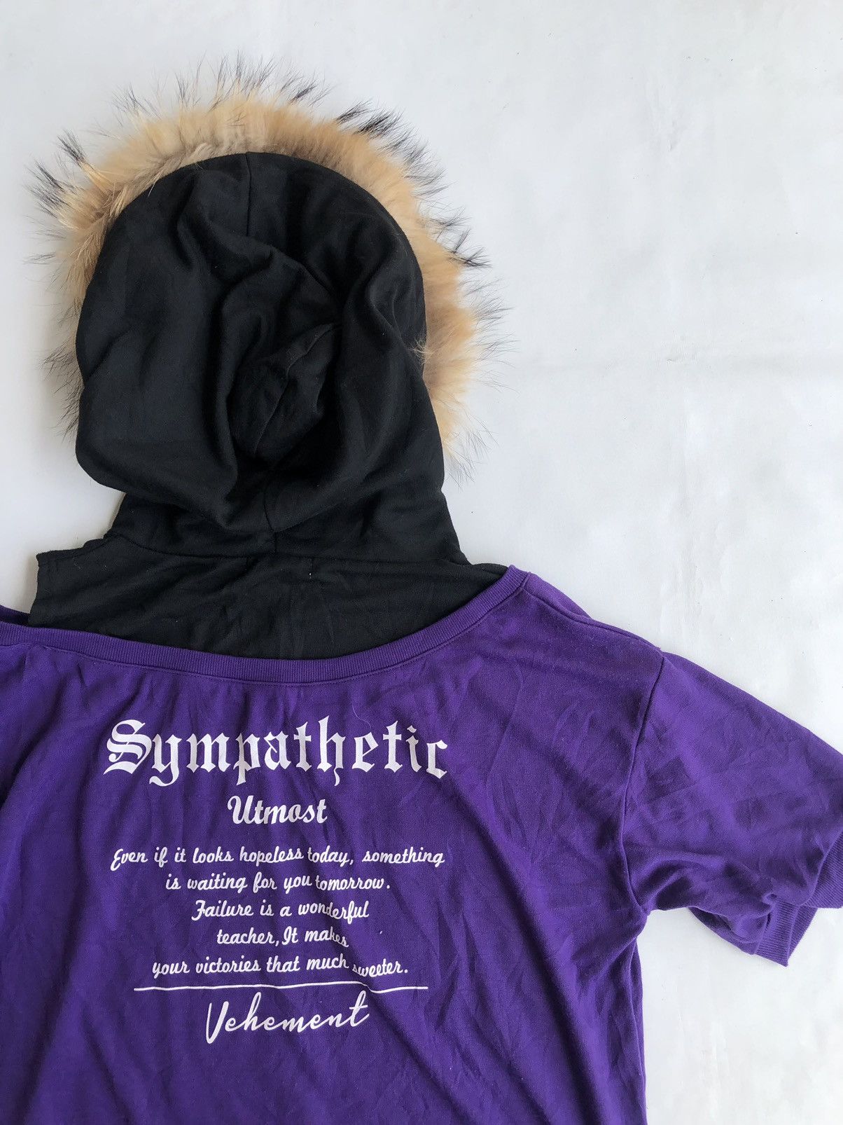 If Six Was Nine Poem Gothic Double Layer Fur Hoodie Ifsixwasnine Style Size US M / EU 48-50 / 2 - 6 Thumbnail