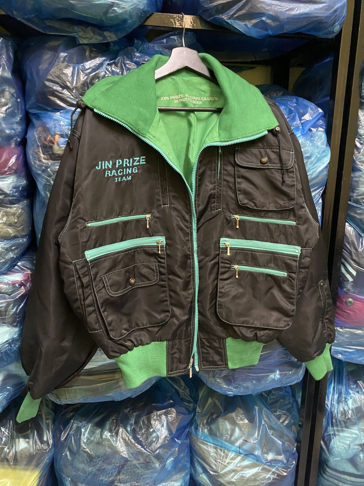 Vintage VINTAGE 80S JIN PRIZE RACING TEAM BY JIN SAITO BOMBER JACKET Size US L / EU 52-54 / 3 - 3 Thumbnail