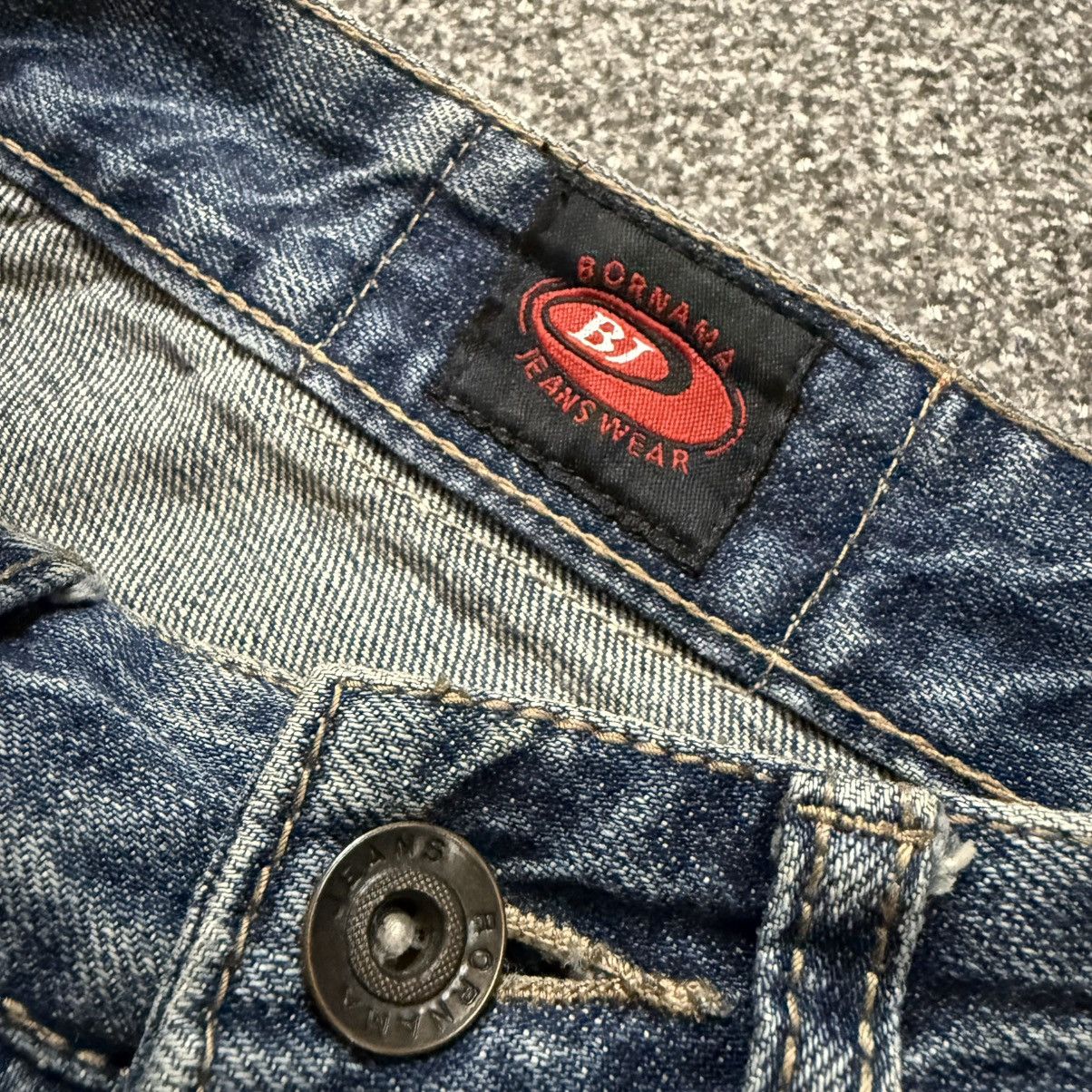 Japanese Brand 🔥🇯🇵 Vintage y2k Hand Printed Ronin Bj Jeans Karakuri Size US 30 / EU 46 - 16 Thumbnail