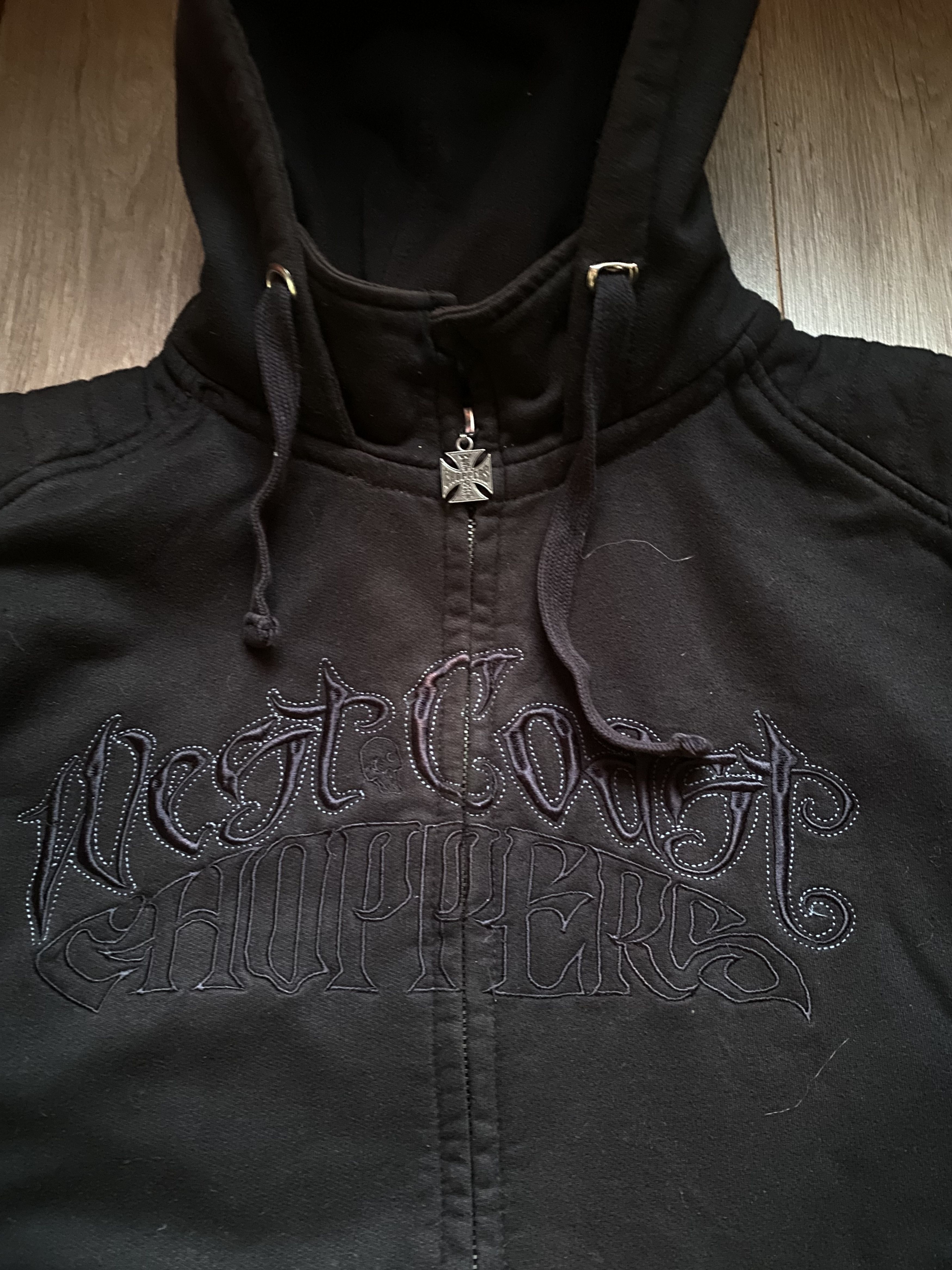 West Coast Choppers Zip up hoodie West Coast choppers faded black baiker hoodie Size US L / EU 52-54 / 3 - 4 Thumbnail