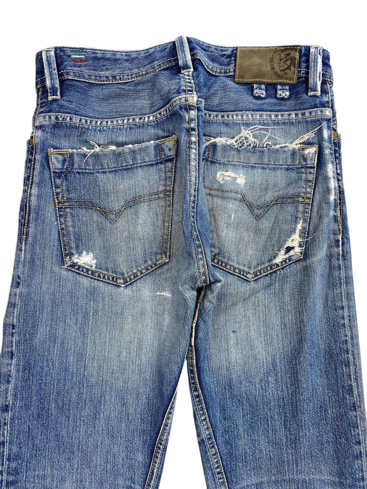 Diesel Vintage Diesel Blue Wash Distress Patch Style Flare Jeans Size US 28 / EU 44 - 5 Thumbnail