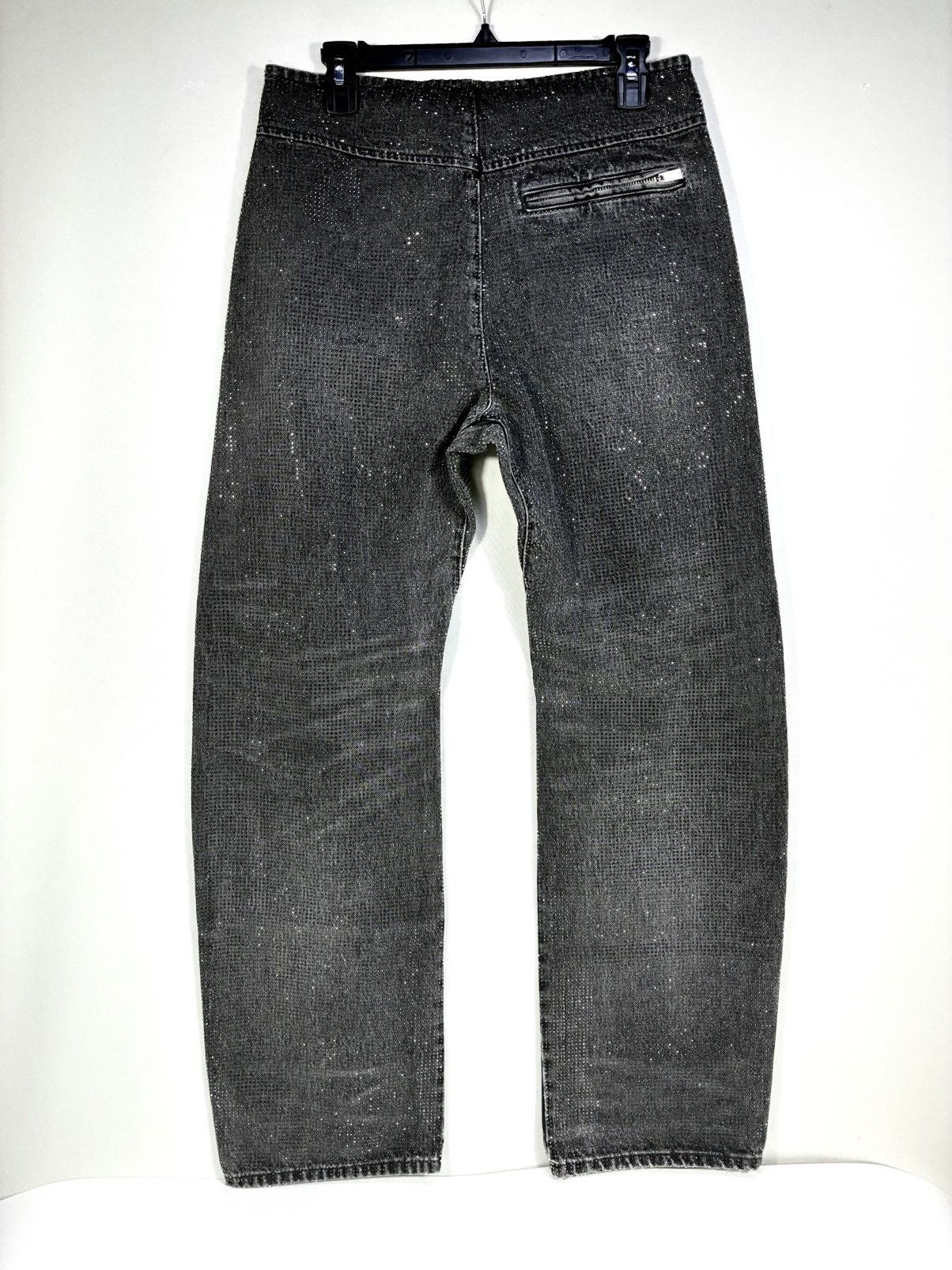 Alexander Wang Alexander Wang Hotfix Crystal Moto Jeans Pants Black Grey 28 Size 28" / US 6 / IT 42 - 24 Thumbnail