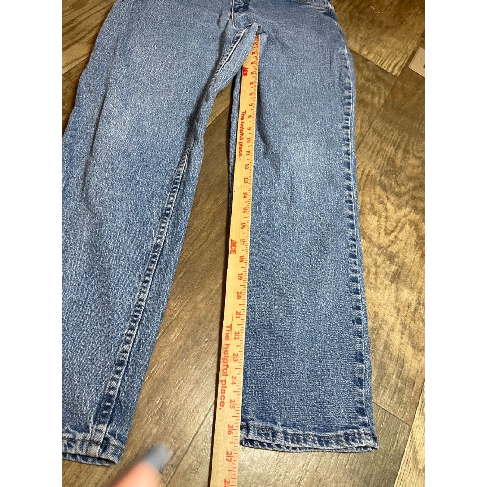 Vintage VINTAGE CHIC Jeans Womens 12P 30in Blue Denim Mom Jeans 5-Pocket 80s High Rise Relaxed Regular US Brand CHIC Women Size 34" / US 12 / IT 48 - 2 Thumbnail