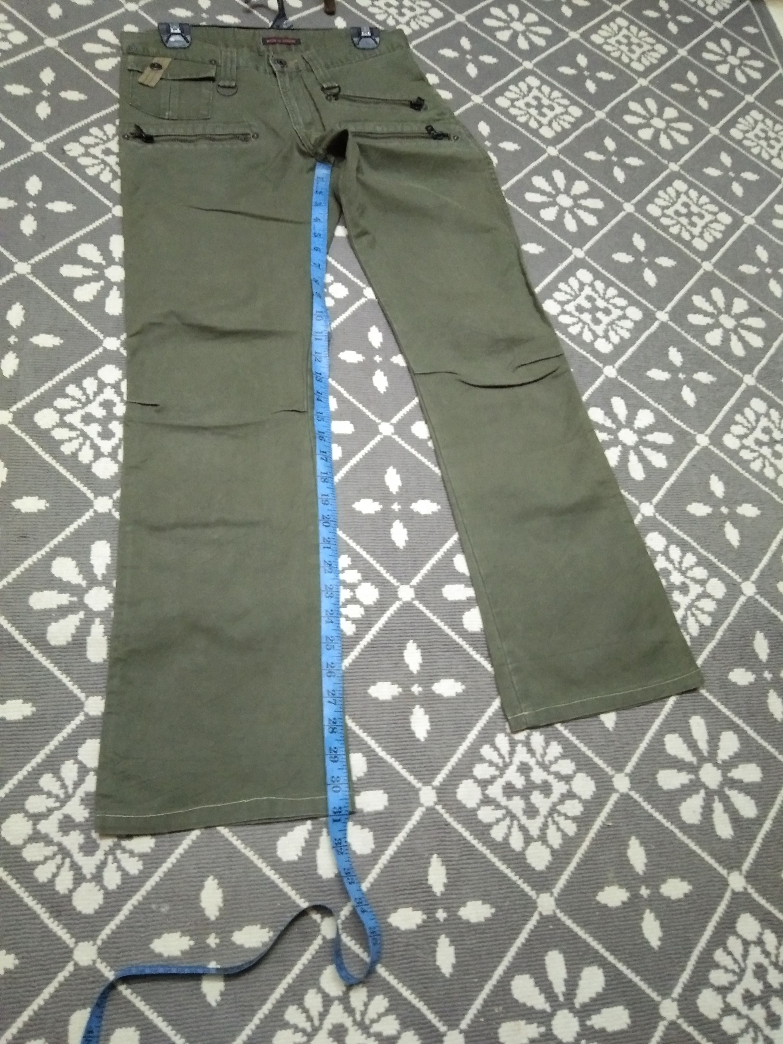Japan Blue × Japanese Brand × Vintage MADE IN NIPPON BLUEWAY BELL BOTTOM MILITARY STYLE PANT Size US 30 / EU 46 - 10 Thumbnail