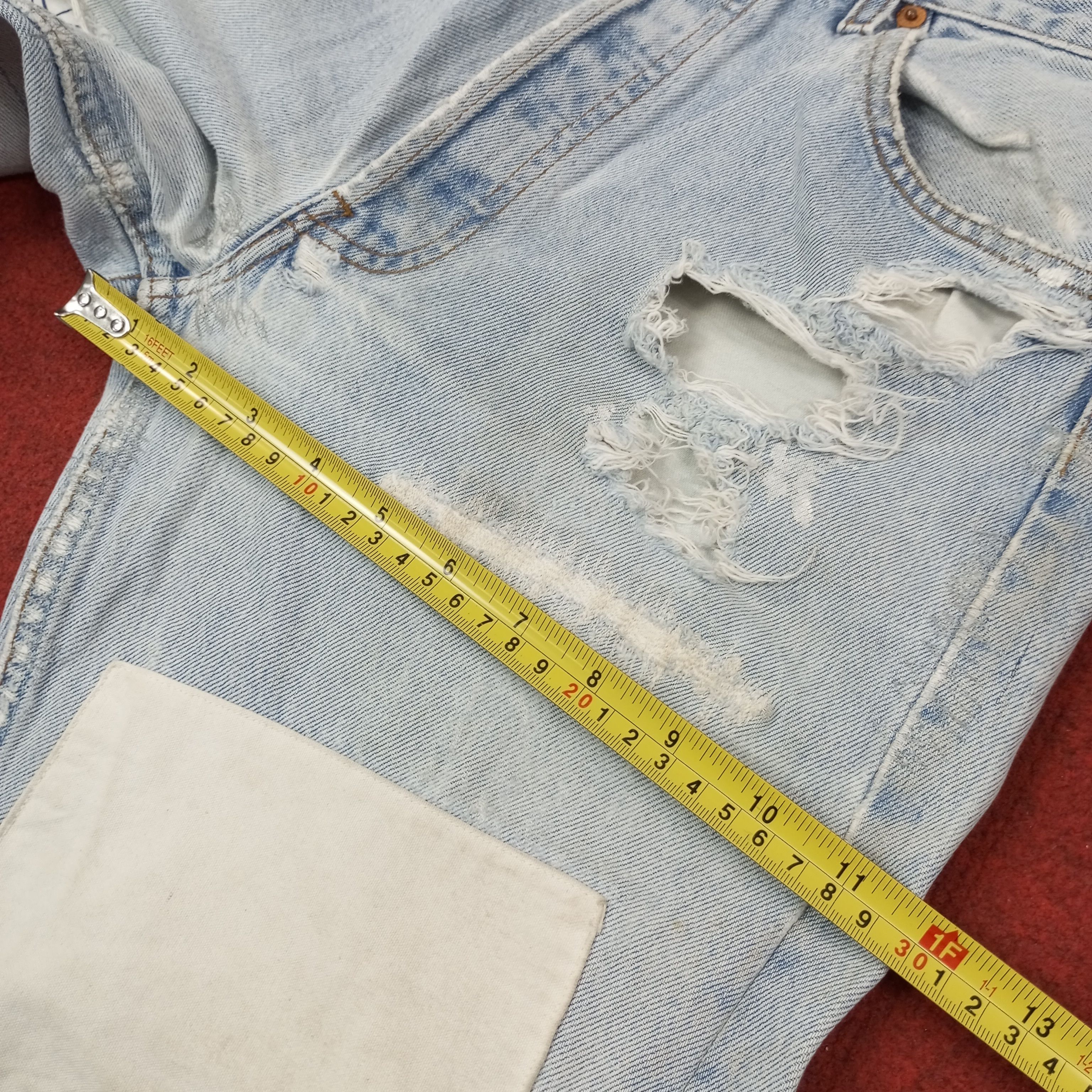 Levi's Levis Fashion Style Distressed Jeans c252n Size US 28 / EU 44 - 9 Thumbnail