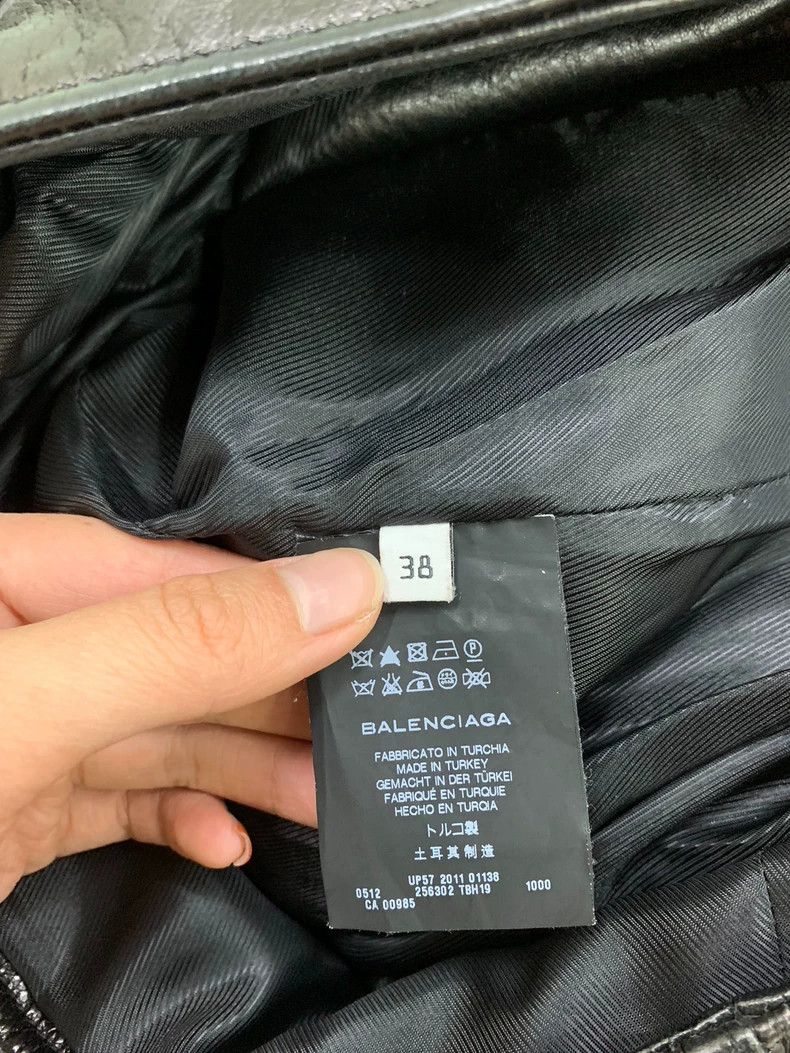 Balenciaga Balenciaga size 38 Black Biker Leather Jacket Size M / US 6-8 / IT 42-44 - 5 Thumbnail