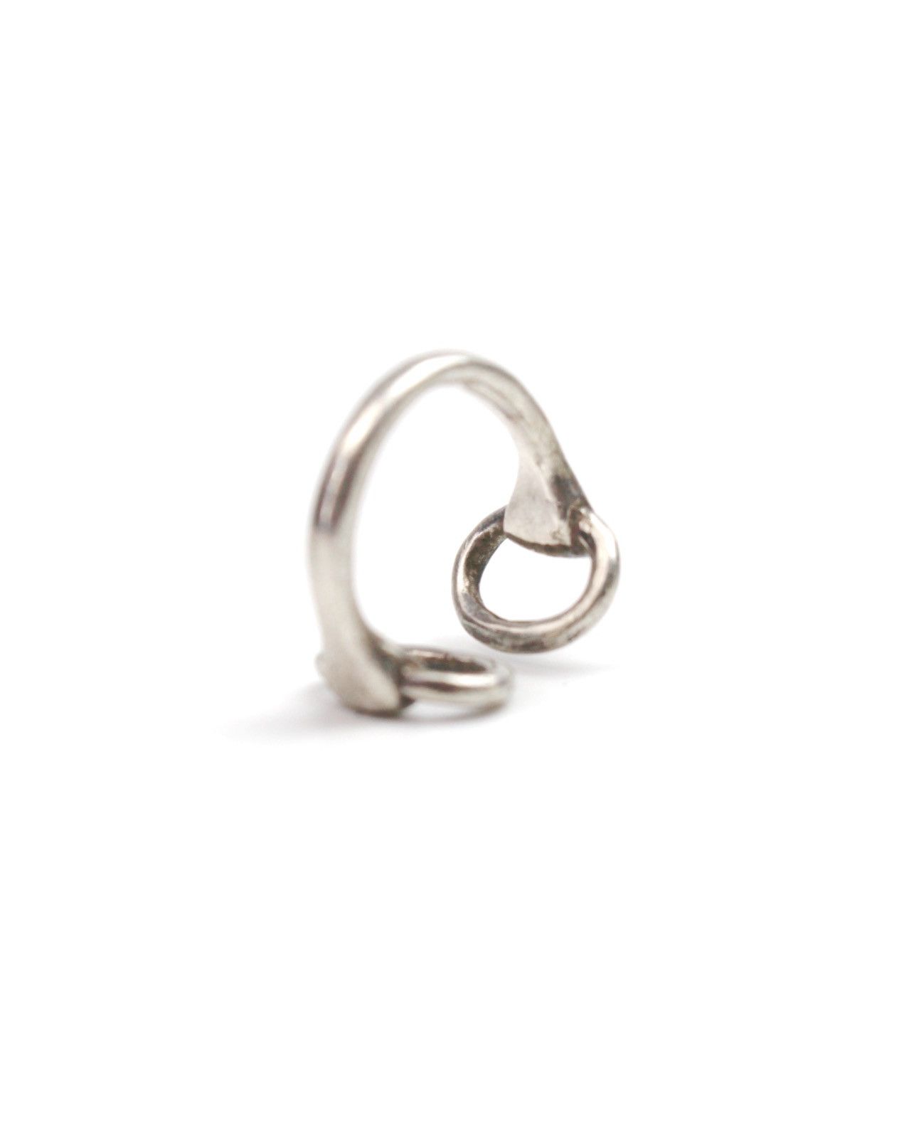 Hysteric Glamour 2000S JAPANESE MADE SCULPTURAL TWO FINGER SILVER RING Size ONE SIZE - 4 Thumbnail