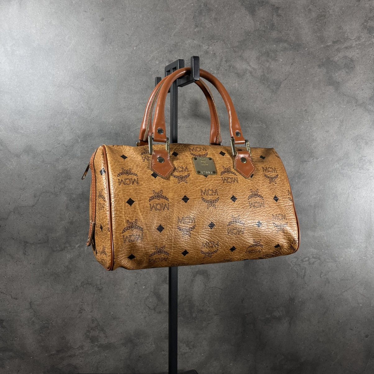 MCM Archive 80s MCM Archive Genuine Leather Keepall Hand Bag Size ONE SIZE - 1 Thumbnail