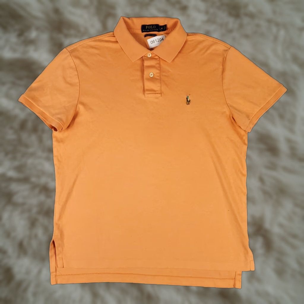 Ralph Lauren Ralph Lauren Polo Shirt Mens Medium Orange Casual Short Sleeve Solid Classic Preppy Size US M / EU 48-50 / 2 - 1 Thumbnail