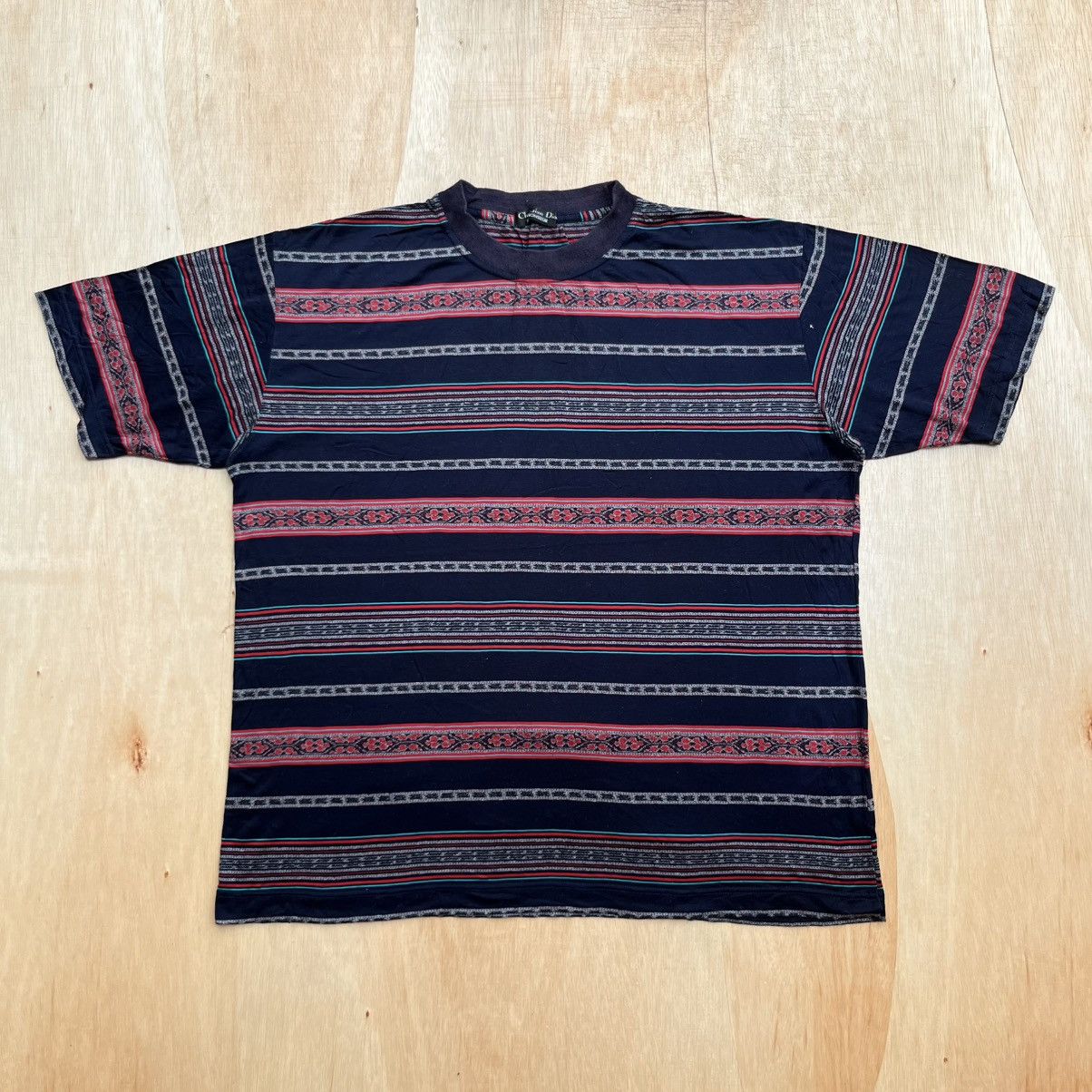 Christian Dior Monsieur CHRISTIAN DIOR MONSIEUR VINTAGE TEE STRIPES ETNIC Size US L / EU 52-54 / 3 - 1 Thumbnail