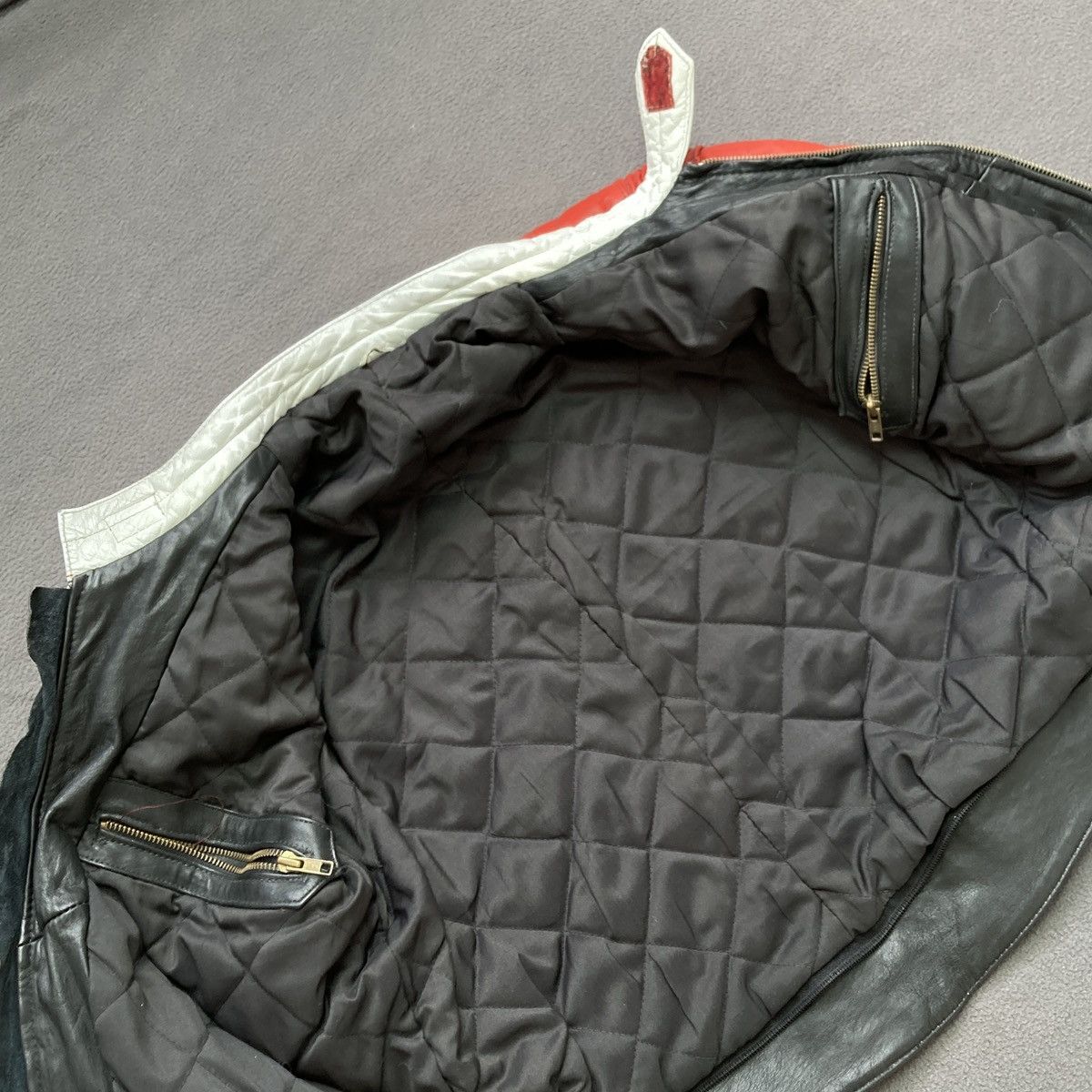 Japanese Brand × Vintage Vintage 90s racing biker leather jacket Size M / US 6-8 / IT 42-44 - 6 Thumbnail