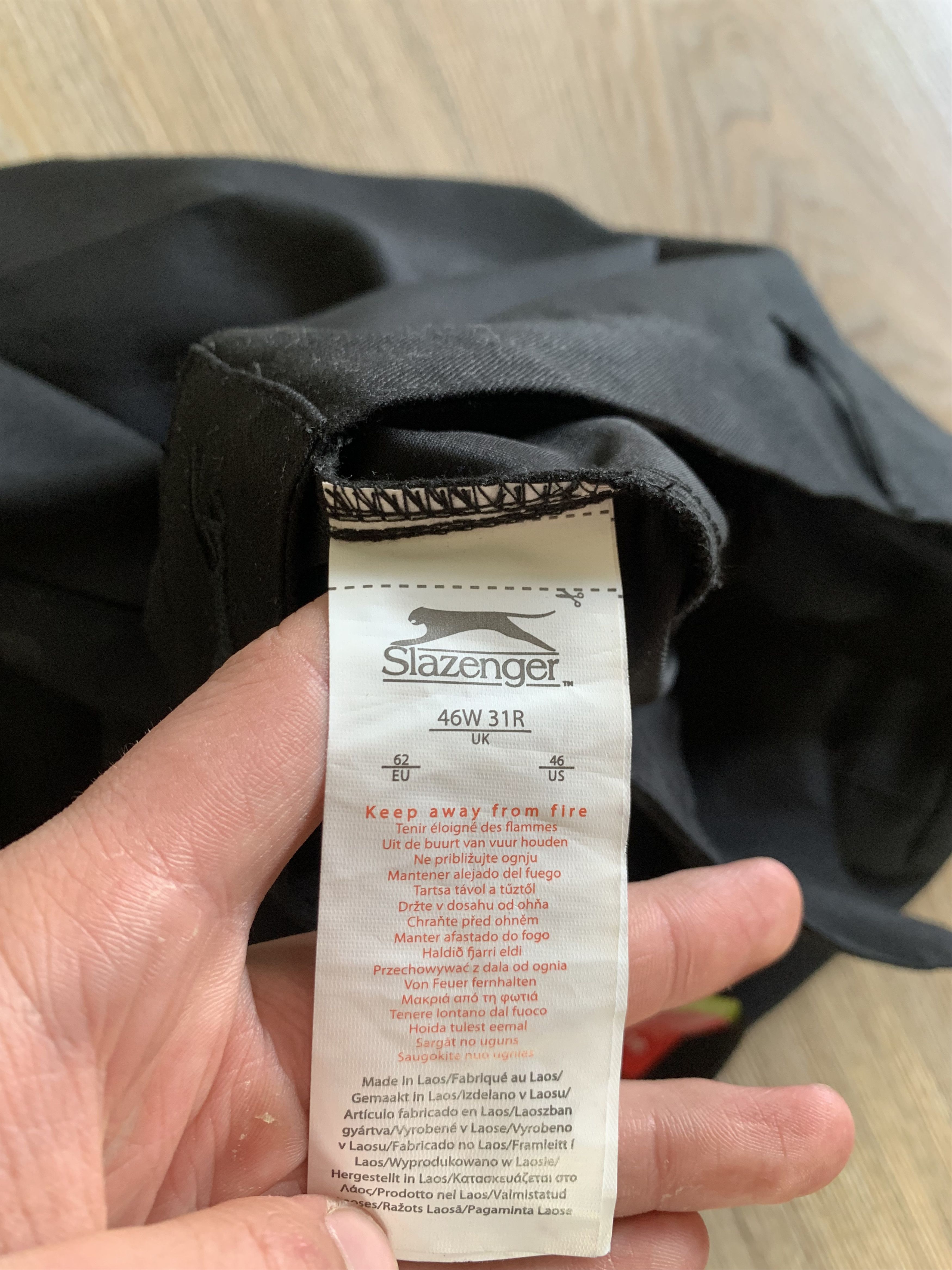 Designer × Vintage Slazenger Classic Black Trousers Pants Size US 44 / EU 60 - 8 Thumbnail