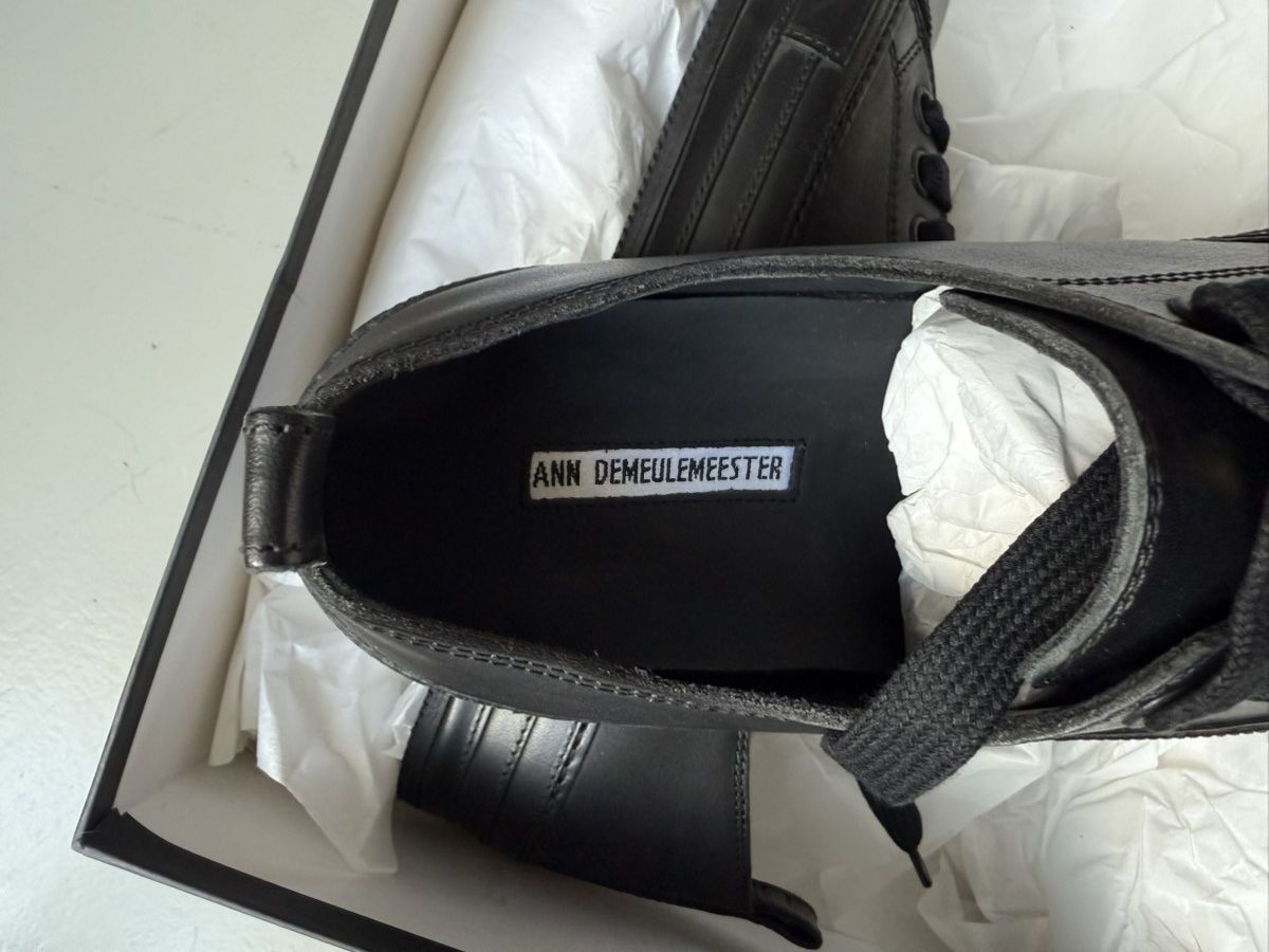 Ann Demeulemeester SHOES VITELLO OLIO NERO Size US 8 / EU 41 - 6 Thumbnail
