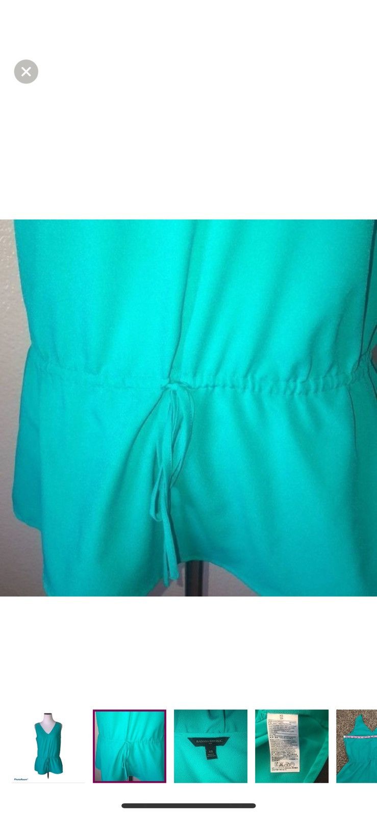 Banana Republic Banana republic XS green peplum blouse Size XS / US 0-2 / IT 36-38 - 4 Thumbnail