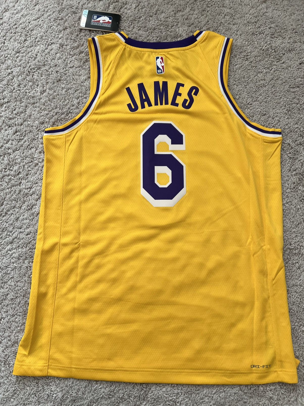 Nike Nike LA Lakers Lebron James #6 Swingman Icon Edition Jersey Size US L / EU 52-54 / 3 - 4 Thumbnail