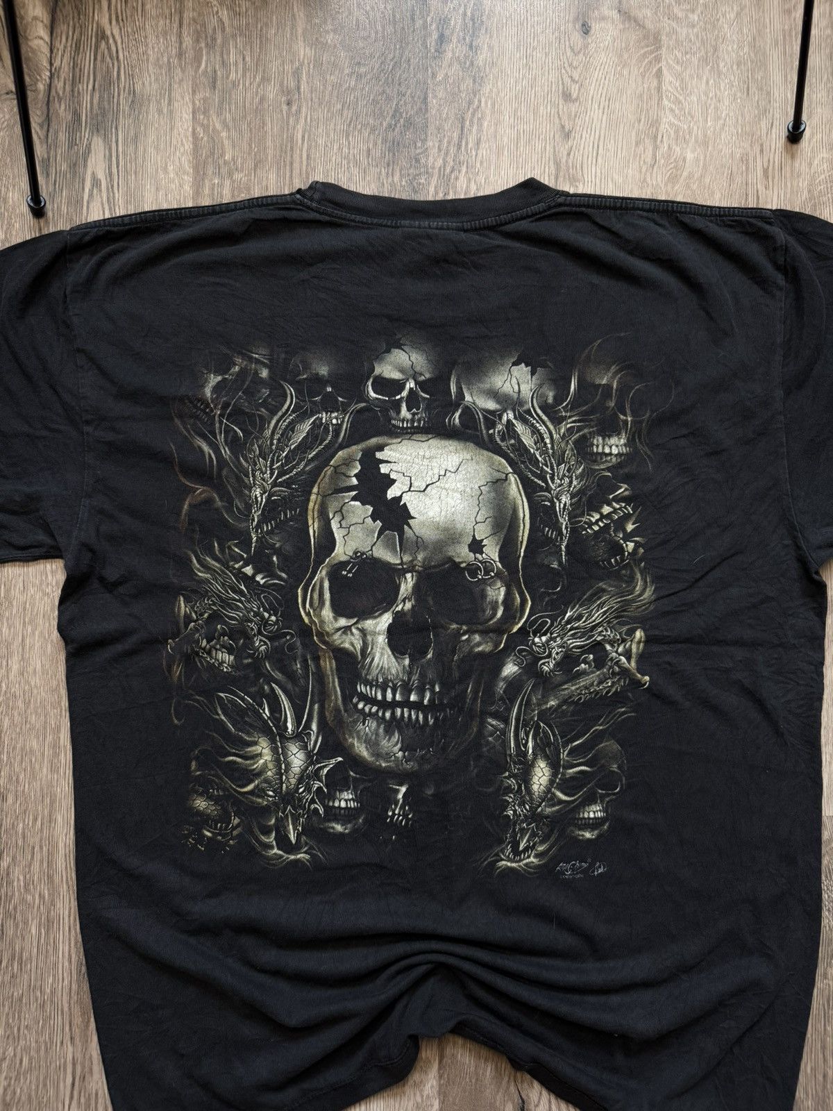 Vintage Vintage Rock Change Skull Tee Size US XL / EU 56 / 4 - 6 Thumbnail