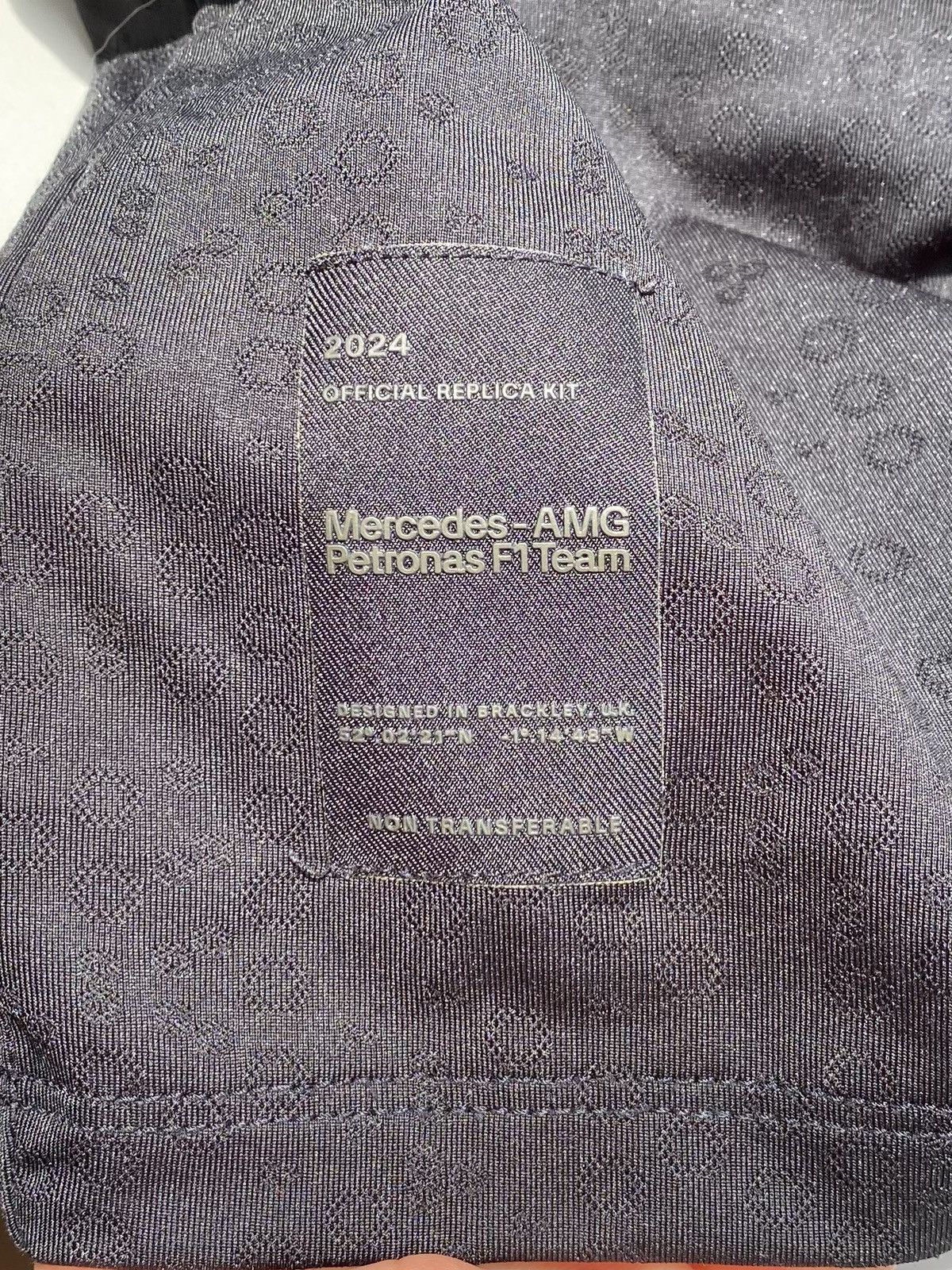 Mercedes-Benz 2024 Mercedes AMG Petronas F1 Men's Team Black T-shirt Size US XL / EU 56 / 4 - 10 Thumbnail