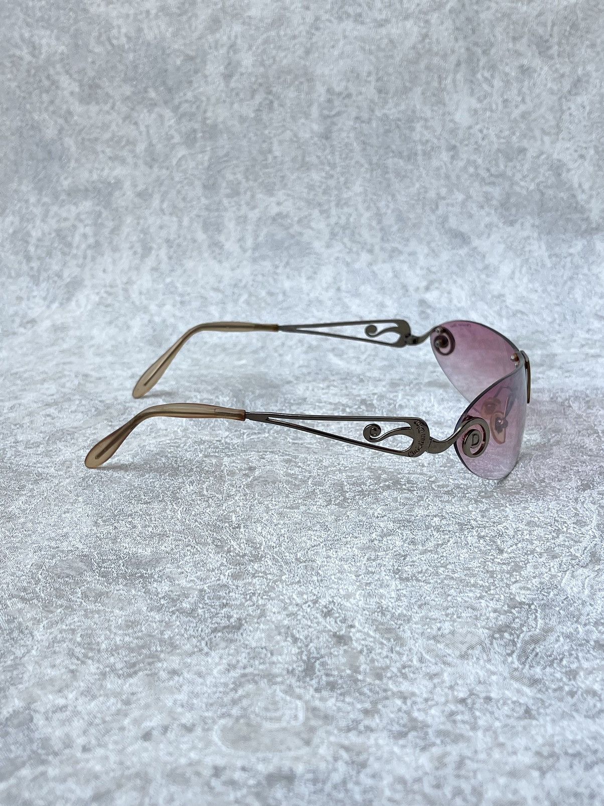 Dior 90s Archive Christian Dior Pink Shield Sunglasses Y2K Size ONE SIZE - 15 Thumbnail