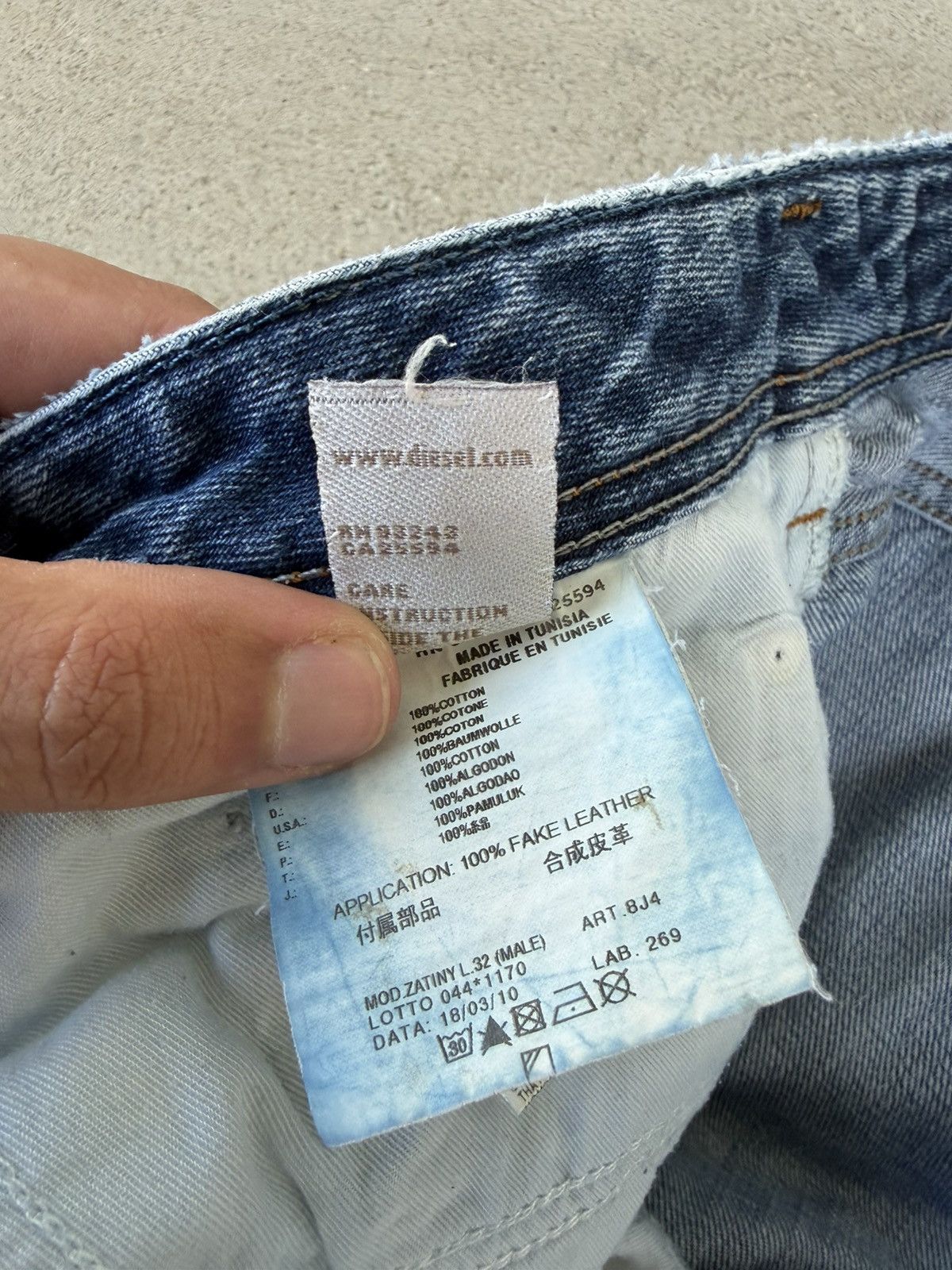 Diesel Diesel Zatiny Bootcut Denim Jeans Size US 34 / EU 50 - 7 Thumbnail