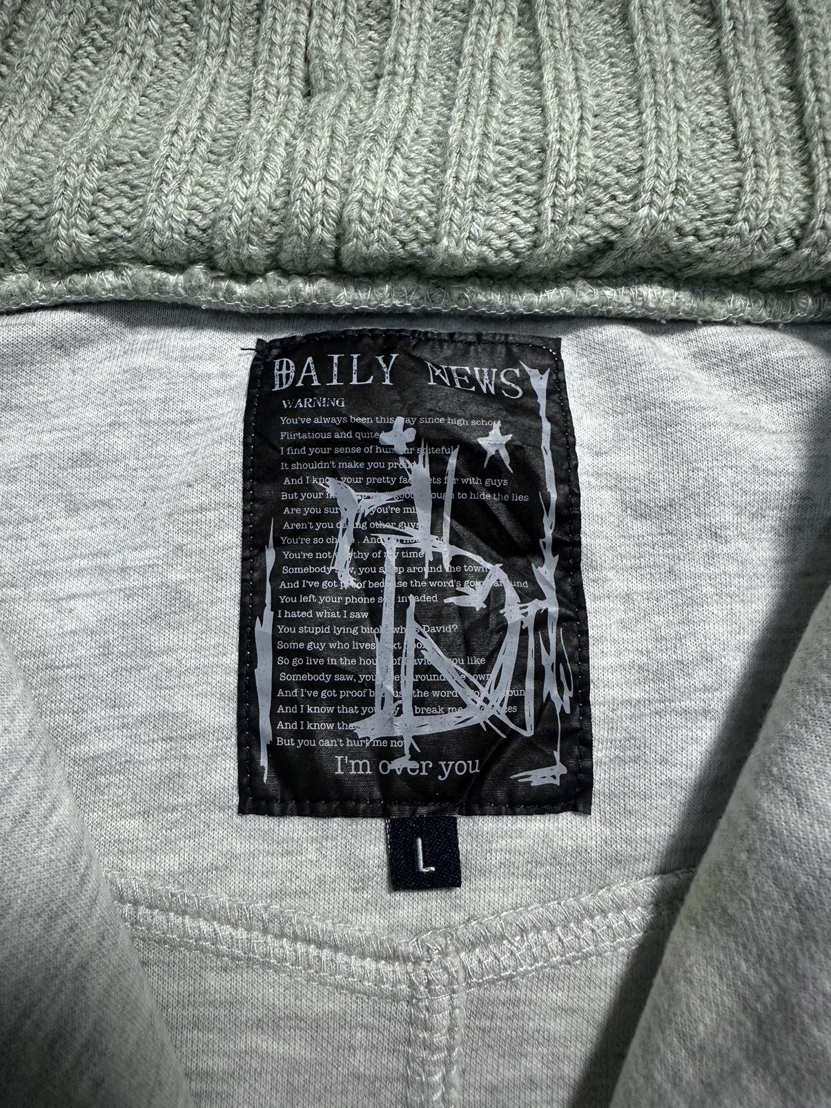 If Six Was Nine Japanes Daily News Vkei Gothic Style Zip Hoodie Size US L / EU 52-54 / 3 - 6 Thumbnail