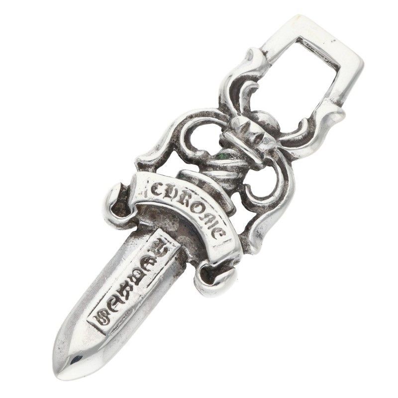 Chrome Hearts Chrome Hearts #10 Large Dagger Zipper Pendant Silver