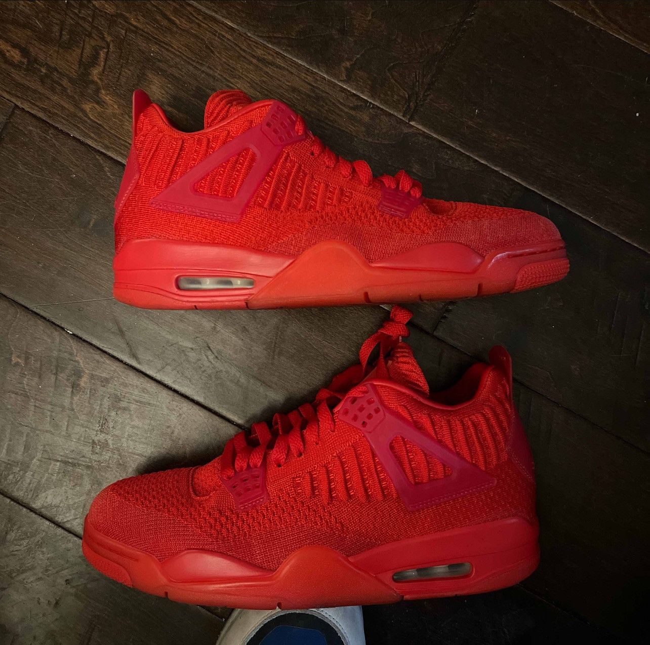 image of Air Jordan 4 Retro Flyknit ‘University Red’ Shoes, Men's (Size 10)