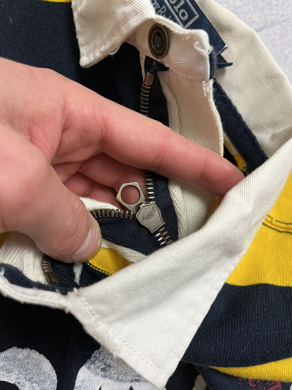 Polo Ralph Lauren Crazy Vintage Polo Ralph Lauren Striped Rugby Shirt Rare Y2k Size US XL / EU 56 / 4 - 11 Thumbnail