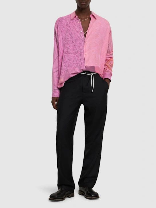 Magliano o1lsvrm0425 Pink Surplus Silk Shirt in Surplas Pink Size US S / EU 44-46 / 1 - 2 Thumbnail