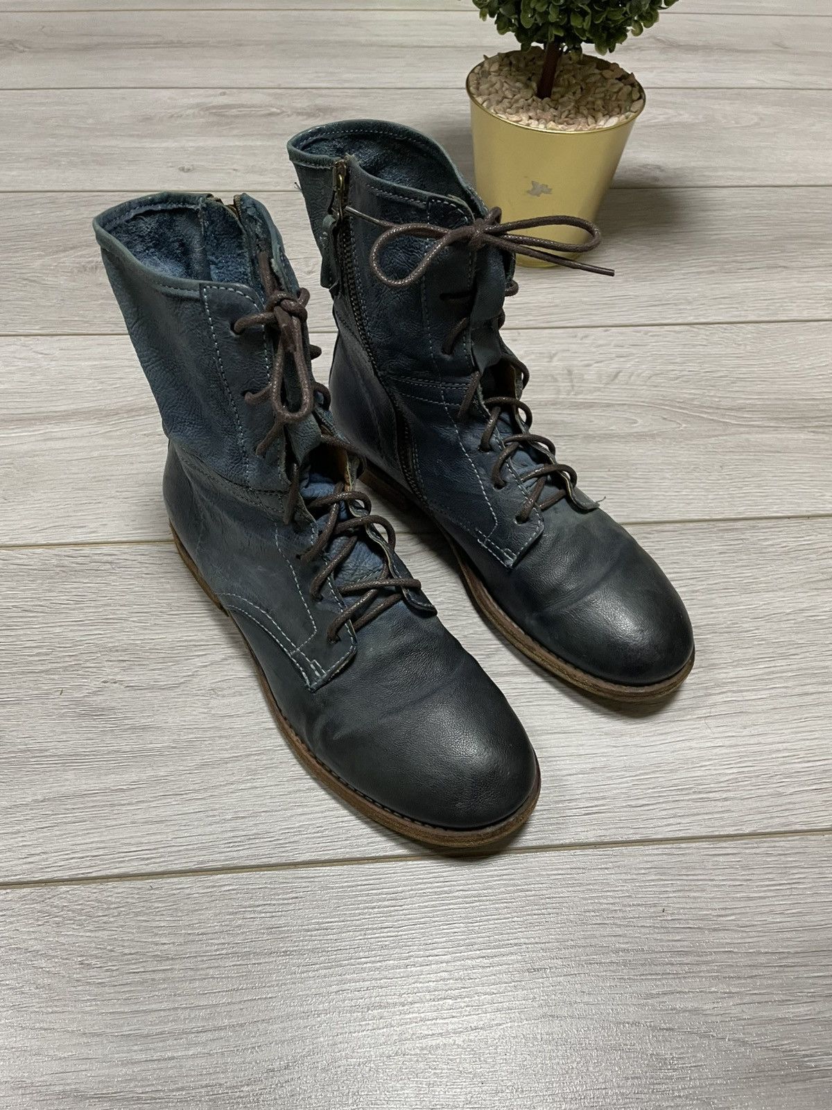 A.S.98 A.S.98 engineered distressed high boots zip eb0 Size US 10 / IT 40 - 2 Thumbnail