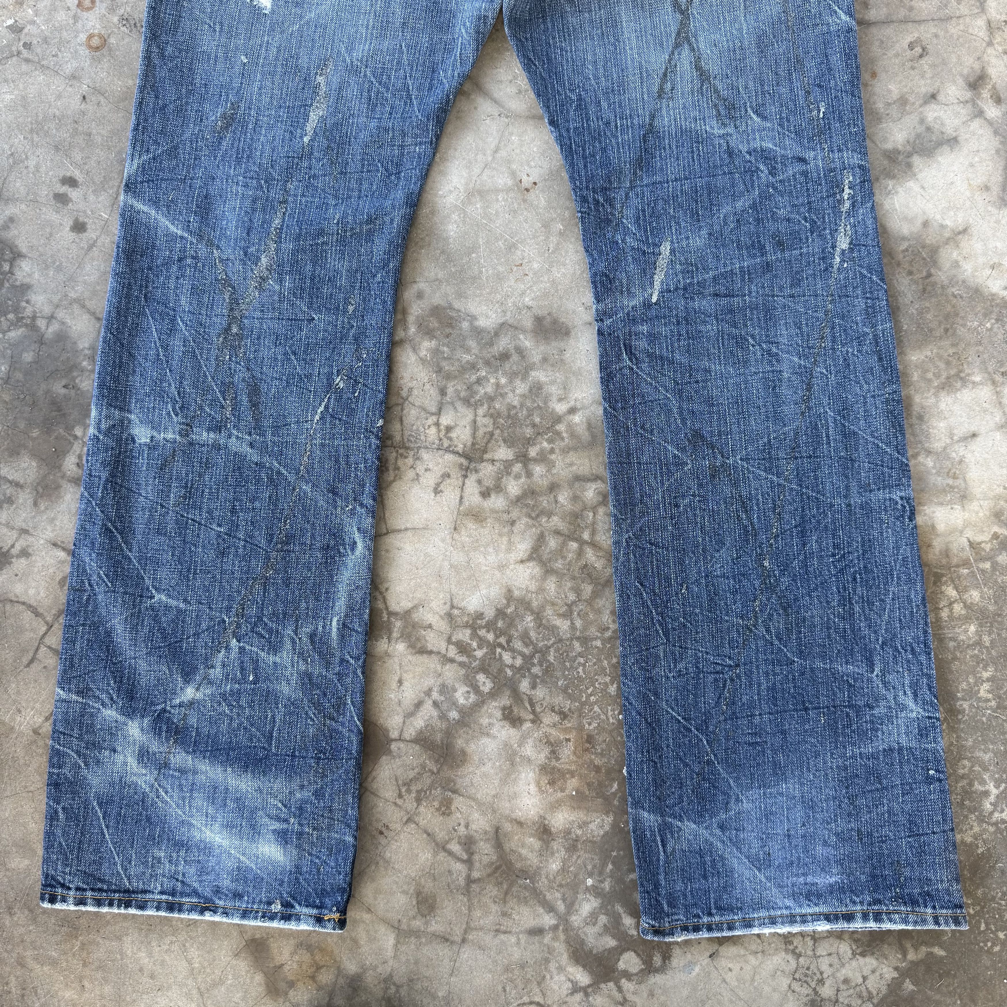 Japanese Brand Vintage Japanese Distressed Flare Denim Jeans Size US 33 - 10 Thumbnail