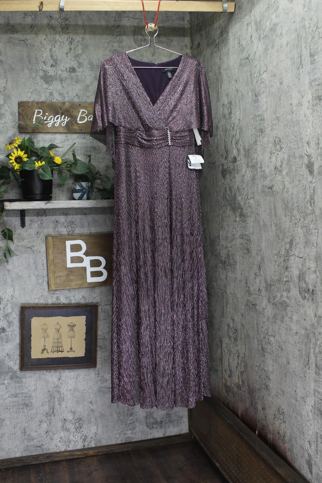 Other Nwt R & M Richards Caplet Overlay Maxi Dress Purple Wine 6 Size M / US 6-8 / IT 42-44 - 1 Thumbnail