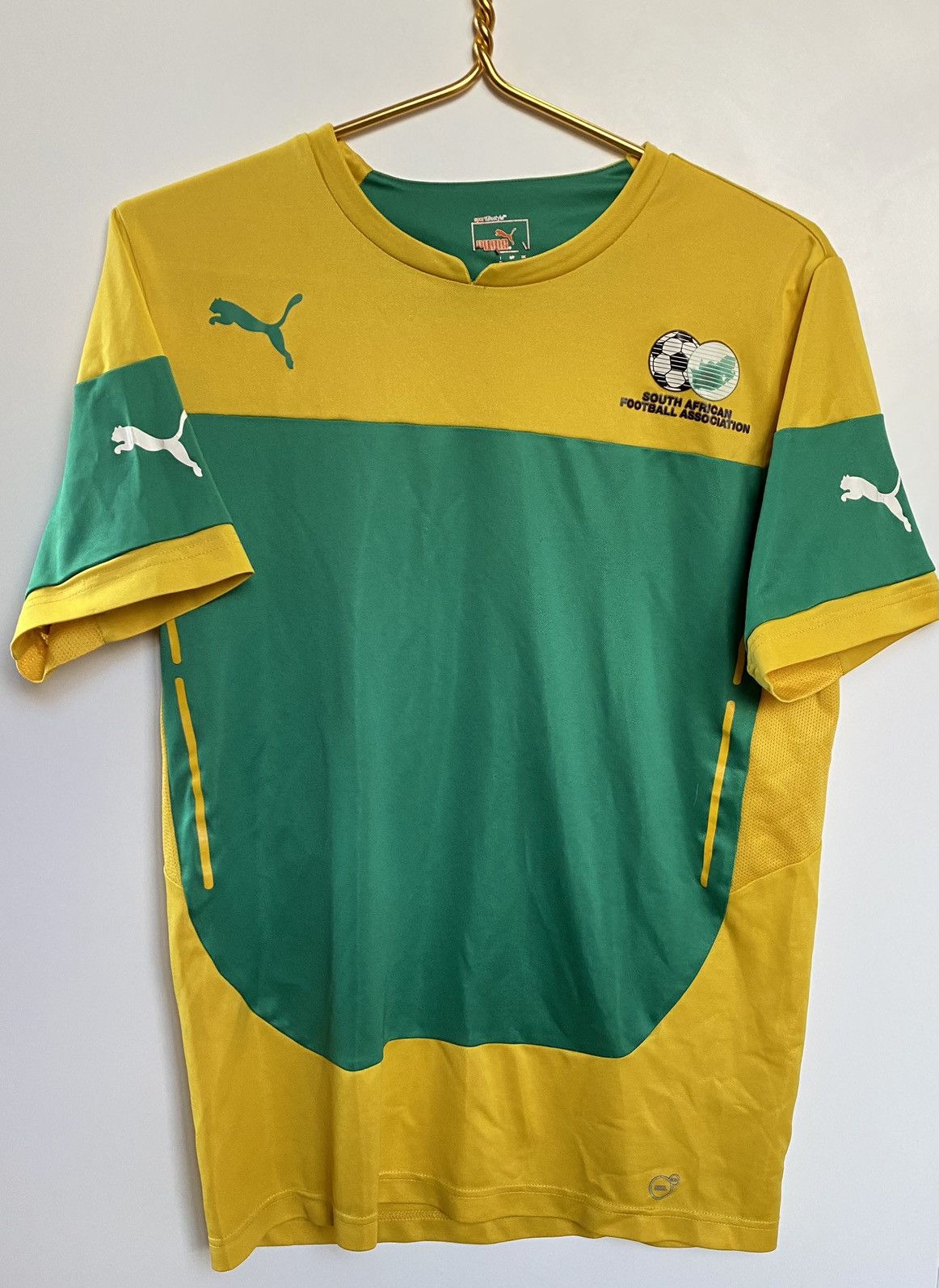 Vintage SOUTH AFRICA HOME FOOTBALL SHIRT SOCCER JERSEY PUMA GREEN Grailed