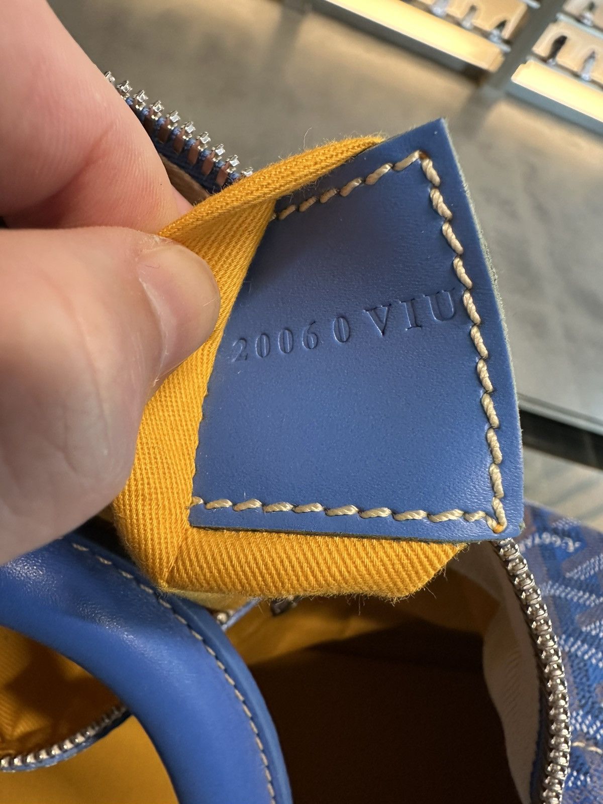 Goyard Goyard Croisiere 40 Duffle Bag Blue Size ONE SIZE - 13 Thumbnail