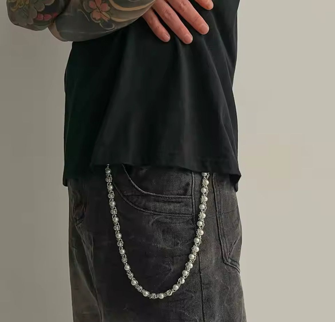 Jewelry Imitation Pearl Wallet chain Size ONE SIZE - 1 Thumbnail