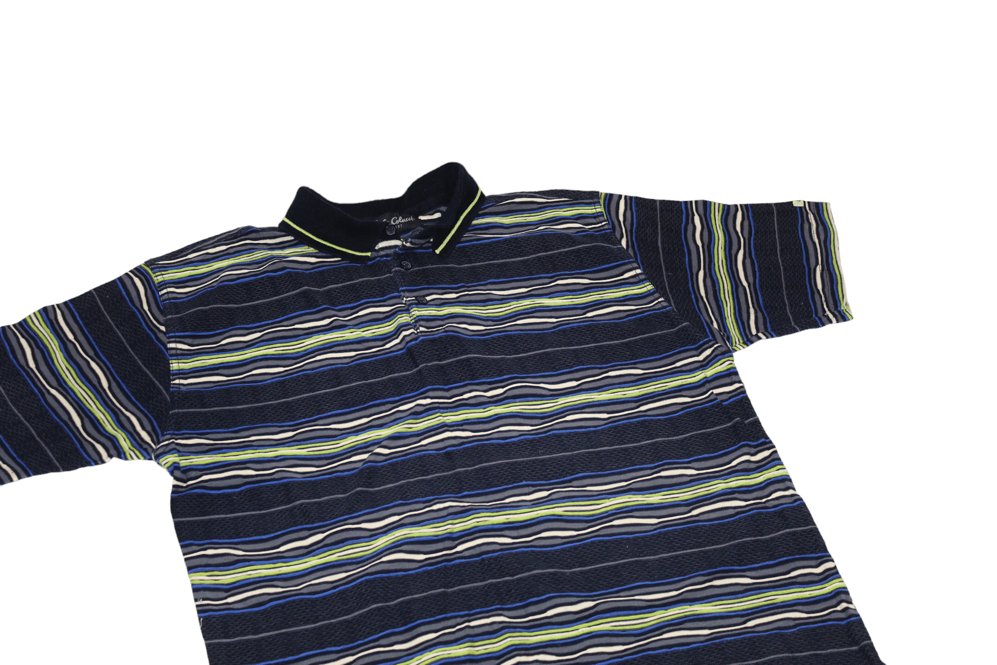 Carlo Colucci VTG Carlo Colucci Cotton Blend Chunky Woven Baggy Polo Shirt Size US L / EU 52-54 / 3 - 7 Thumbnail