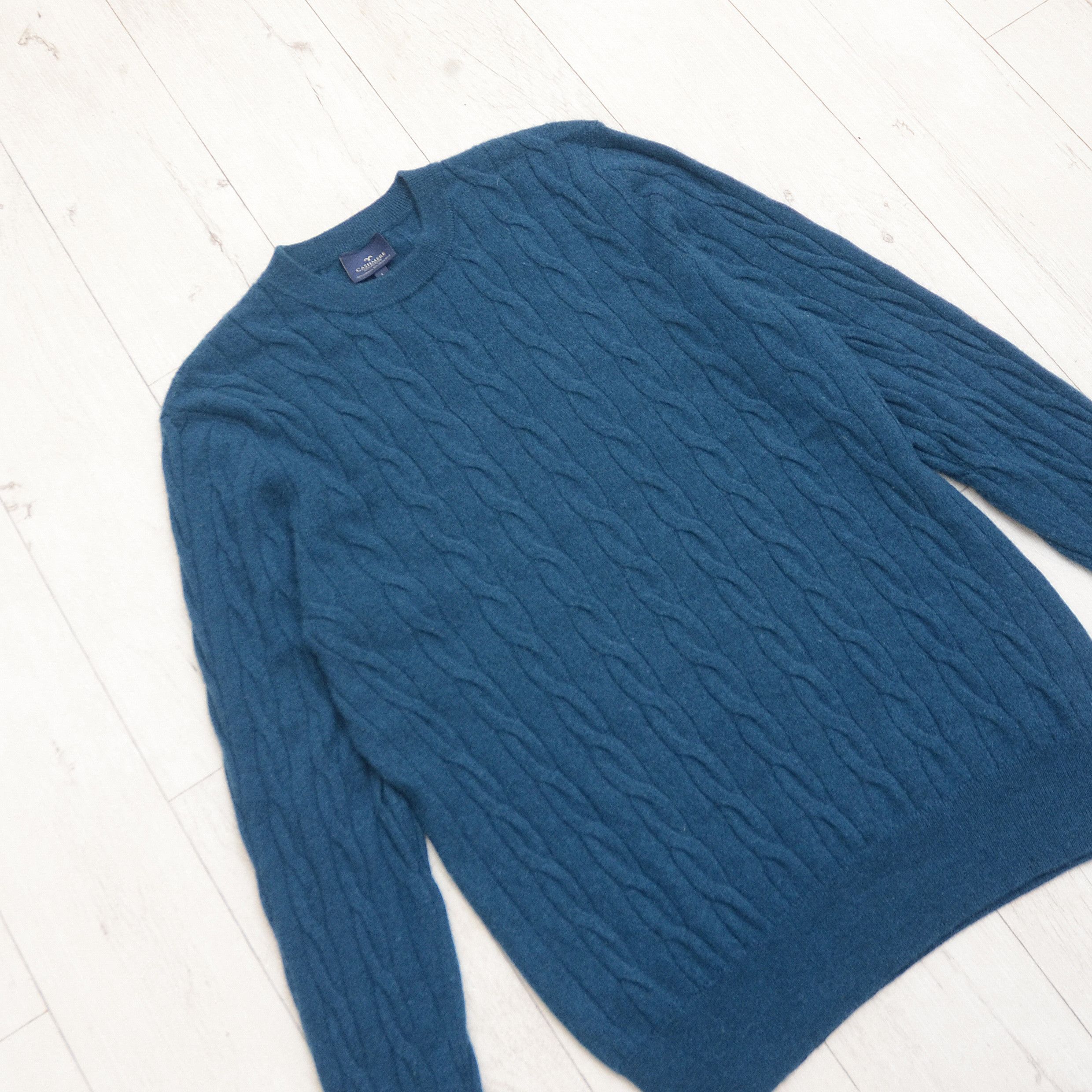 Extreme Cashmere Unisex Cashmere Collection Merino Wool Cable Knit Sweater Size US M / EU 48-50 / 2 - 2 Thumbnail