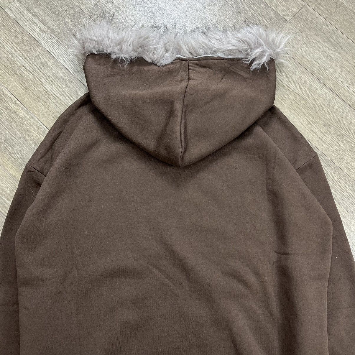 If Six Was Nine 2000s Shein Skulls Poem Fur Zip Hoodie I6was9 Lgb Style Size US M / EU 48-50 / 2 - 13 Thumbnail