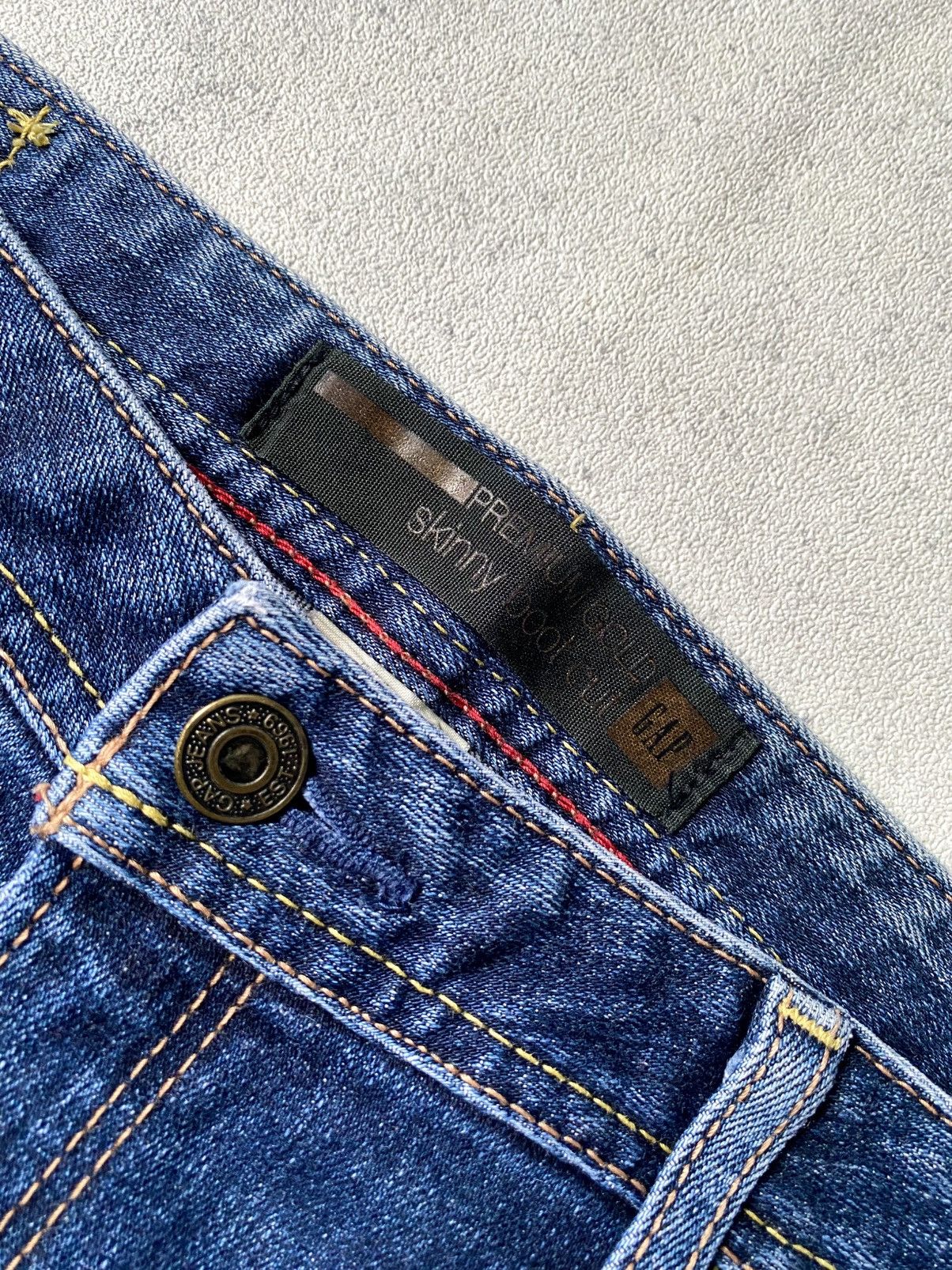 Gap GAP Premium Gold Skinny Boot Cut Jeans Size 30" / US 8 / IT 44 - 9 Thumbnail