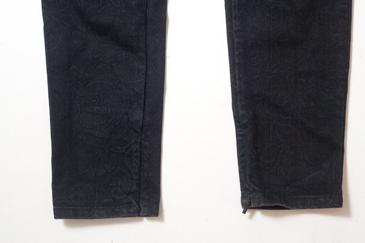 Versace versace women's floral print stretch jeans Size 27" / US 4 / IT 40 - 4 Thumbnail