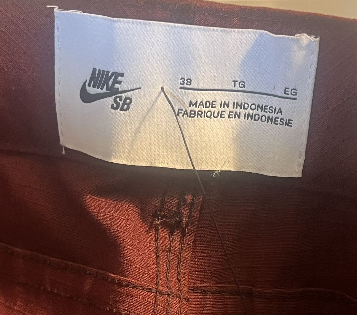 Nike SB Authentic Nike SB double knee cargo pants dark team red 38 Size US 38 / EU 54 - 7 Thumbnail