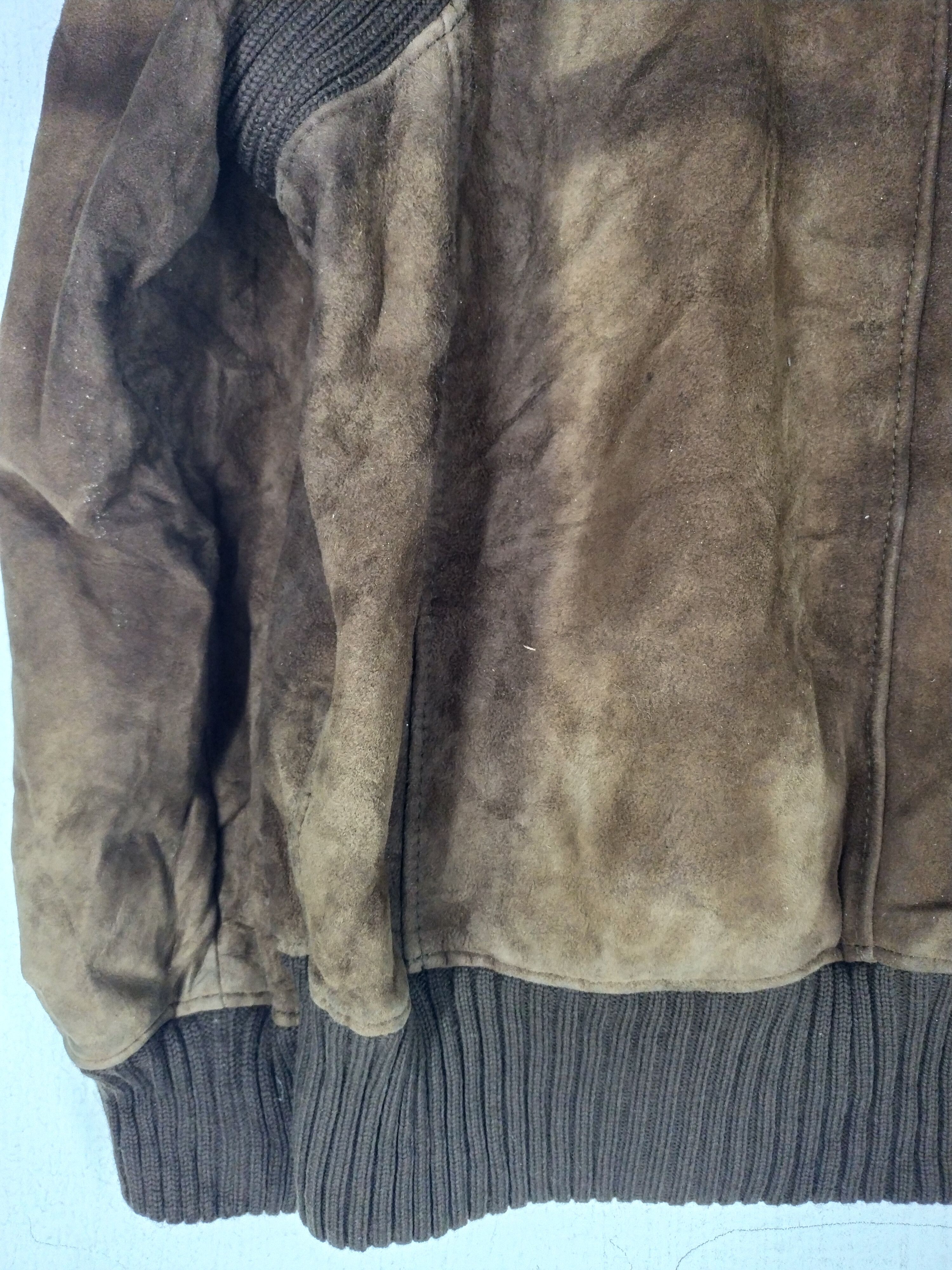 Leather Vtg Suntuso Canon Natural Leather Knit Fashion Spain Jacket Size US M / EU 48-50 / 2 - 7 Thumbnail