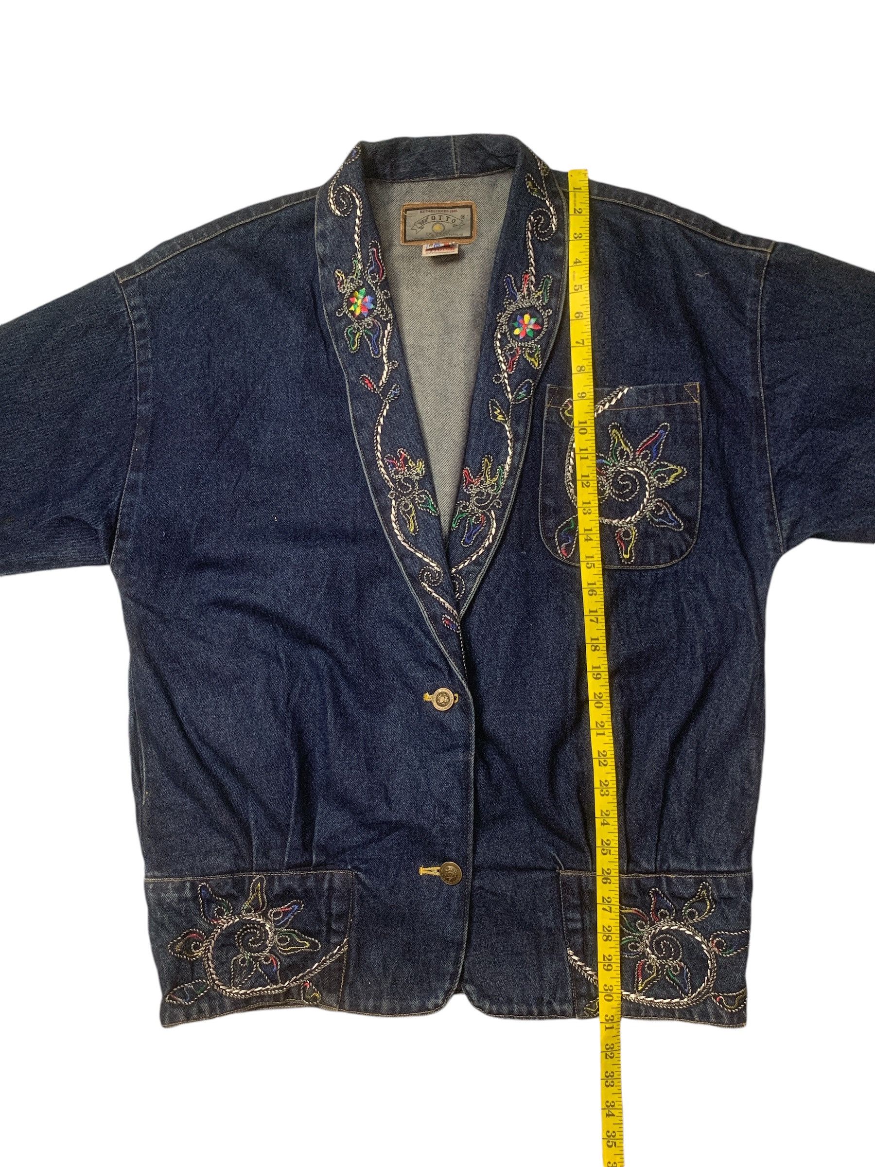 Designer × Japanese Brand Rare Design Vintage Otto Look Denim Jackets Size XL / US 12-14 / IT 48-50 - 9 Thumbnail